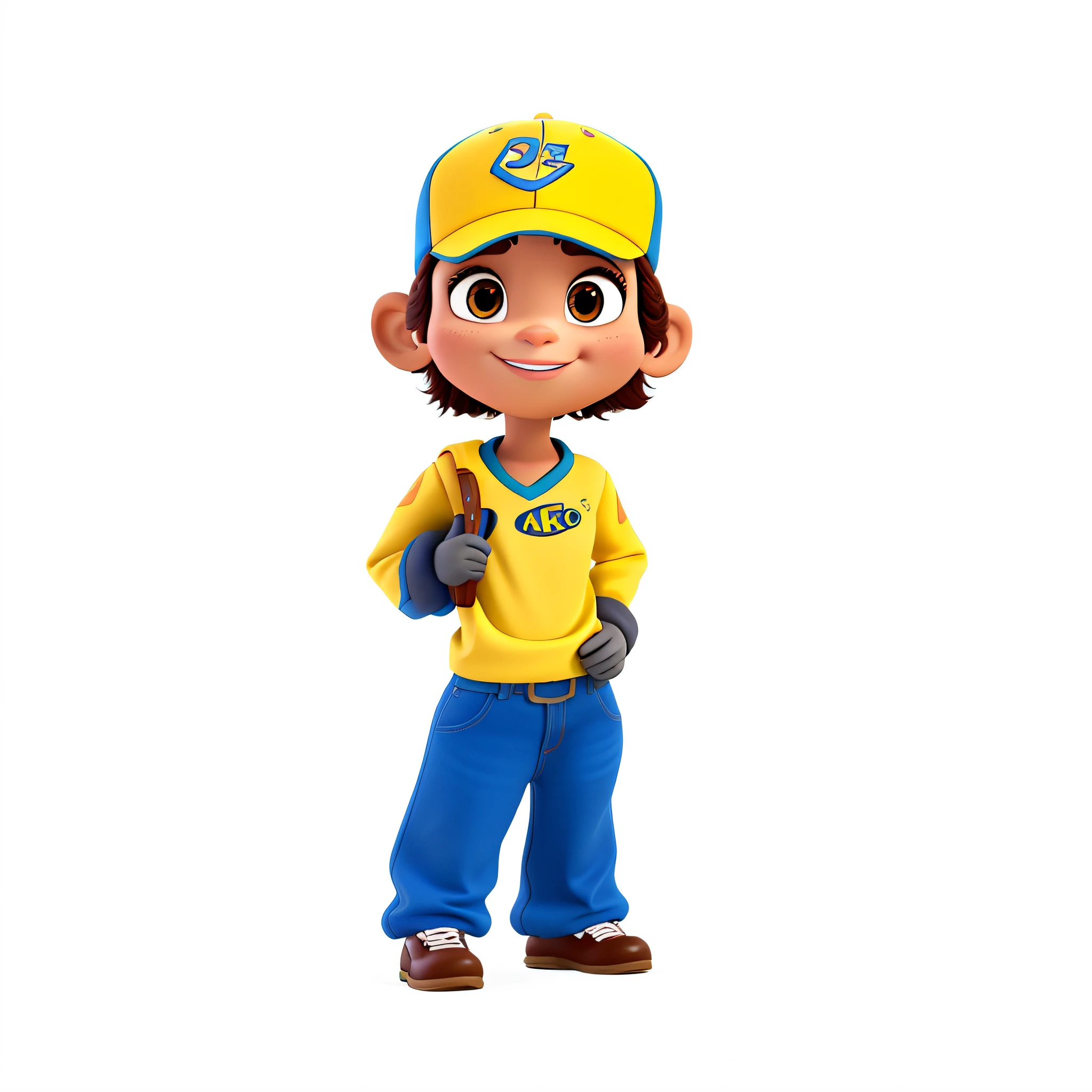 um mascote 3D estilo disney pixar, alta qualidade, melhor qualidade