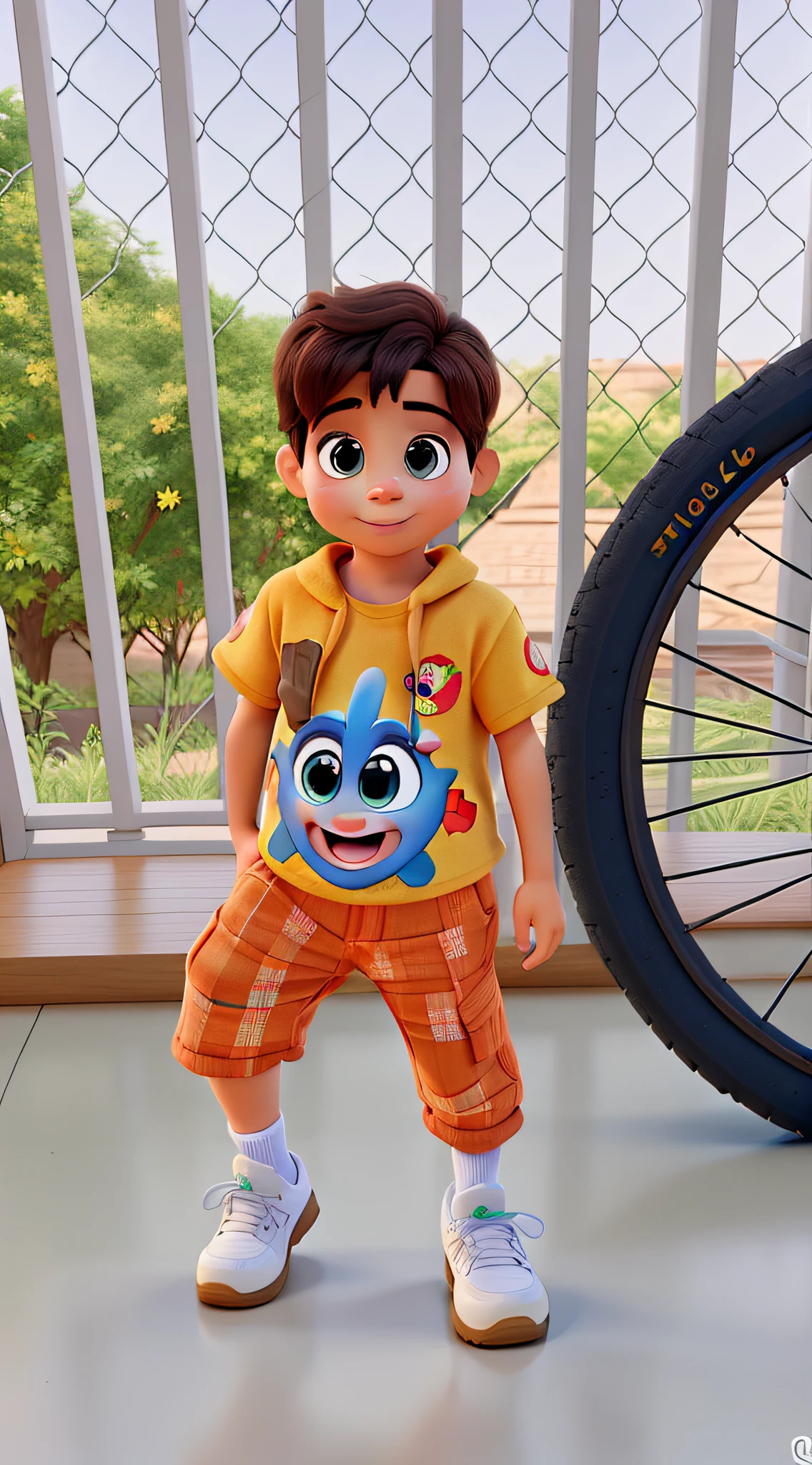 A Disney Pixar-style child, alta qualidade, melhor qualidade