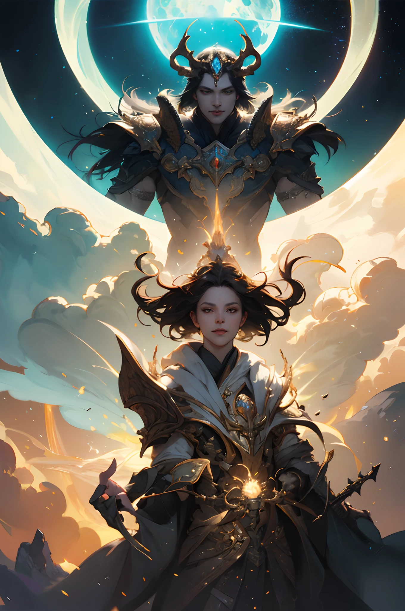 the god of light and dreams by Hans Zatzka, Craig Mullins, trending on artstation, Manitoba Contemporary Art