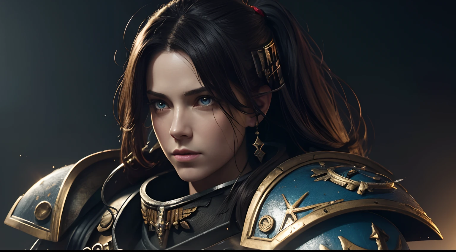 Artistic Image
Type of Image: Illustration
Subject Description: A Sister of Battle
Art Styles: Realistic with a touch of fantasy, inspired by the Warhammer 40k universe
Art Inspirations: Warhammer 40k illustrations by Paul Dainton, Igor Sid, and Neil Roberts
Camera: Close-up
Shot: Front view
Render Related Information: 4K resolution, high-quality rendering, attention to fine details and textures, realistic lighting with a hint of dramatic shadows