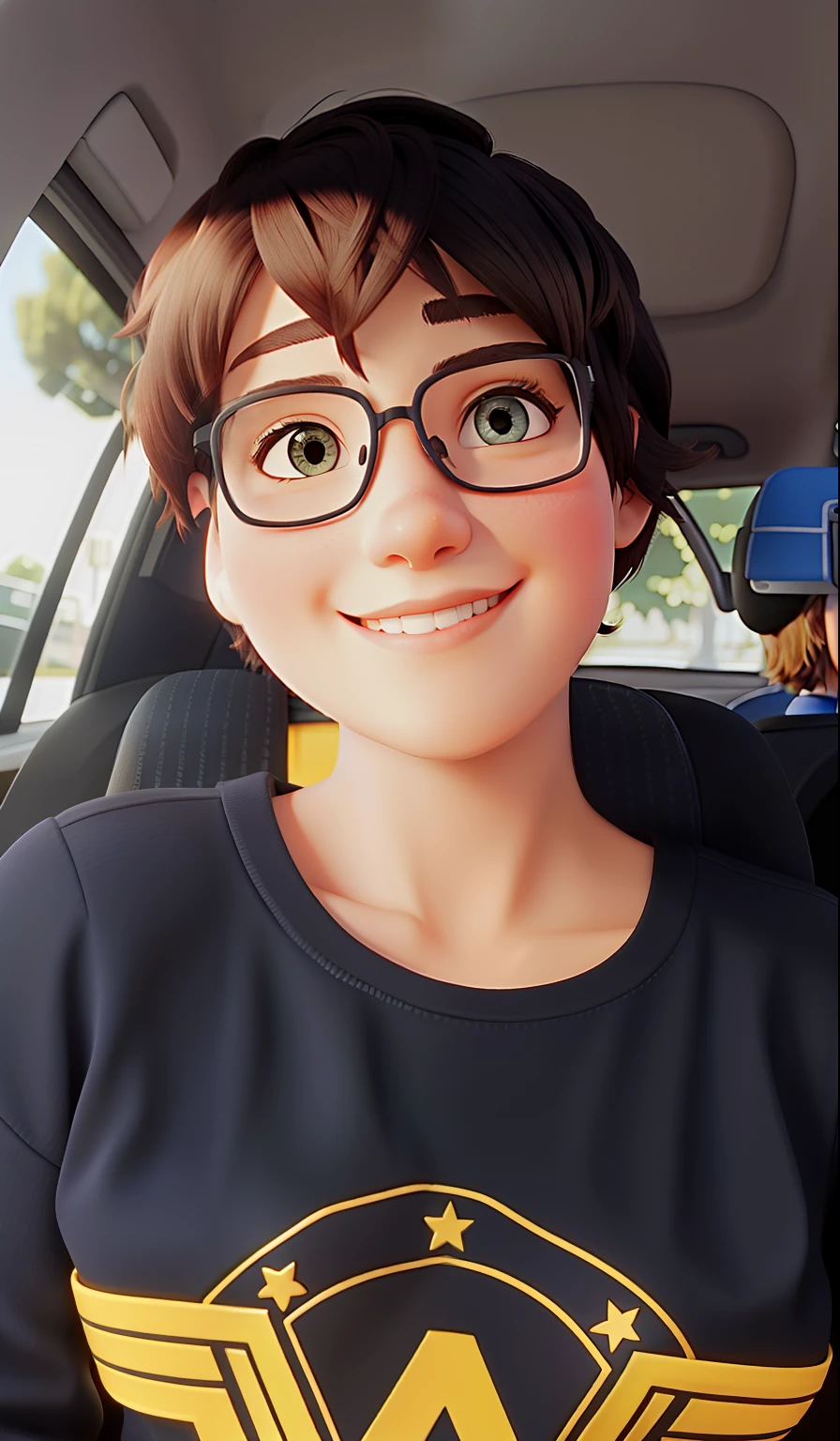 short hair woman