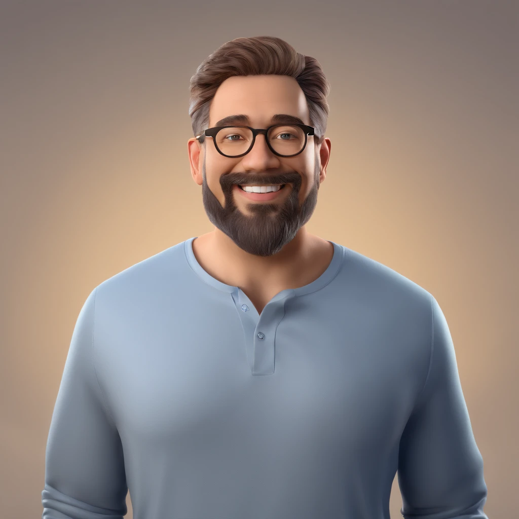 homem 50 anos, with blue glasses, Black T-shirt and white beard, em um apple macbook, estilo pixar, Thierry Doizon, Andreas M Wiese, Vincent Maréchal, Frederico Daoust, Thierry Rouzier, Marcos Verhaagen, foto de perfil headshot, Fotografia selfie 8k, imagem do avatar, with glasses and goatee, man with glasses, taken in the early 2020s