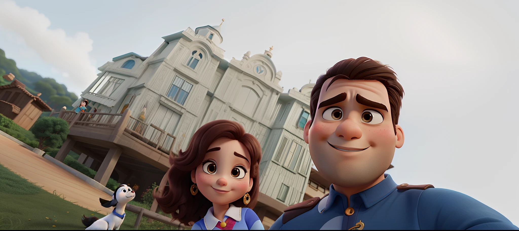 Casal estilo Disney pixar, alta qualidade, melhor qualidade