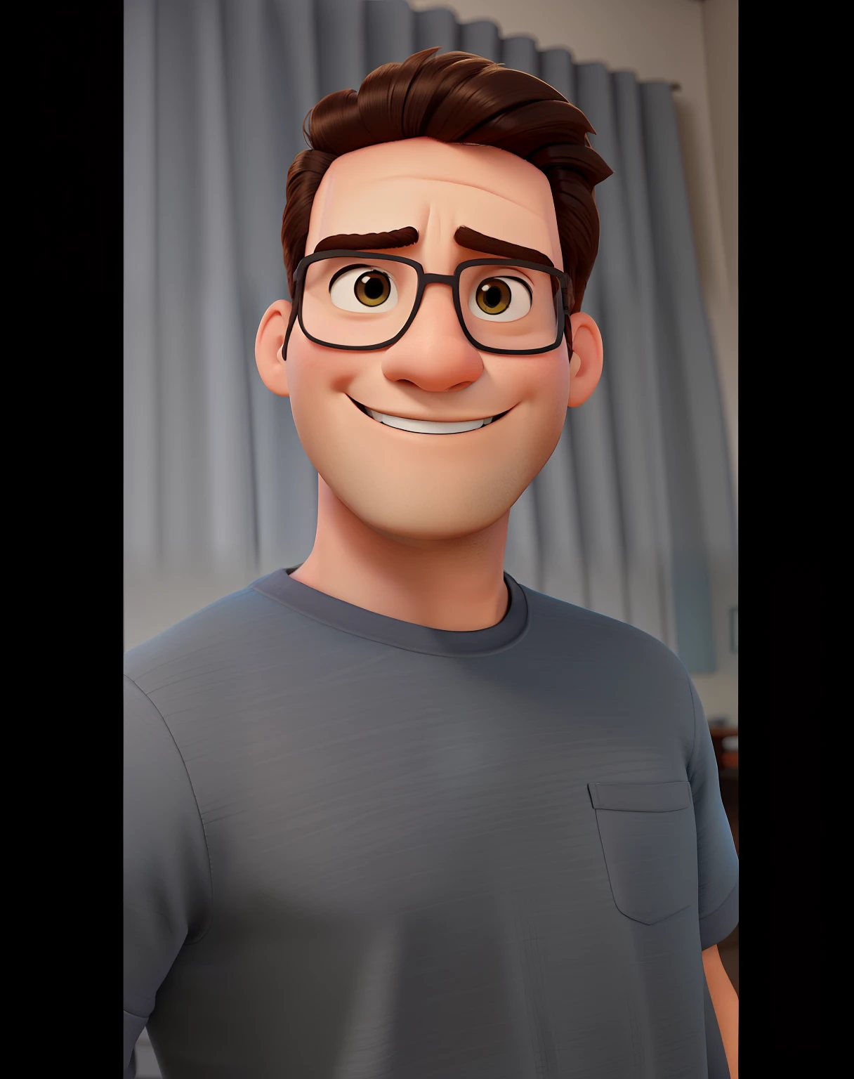 Um homem estilo disney pixar, alta qualidade, melhor qualidade
