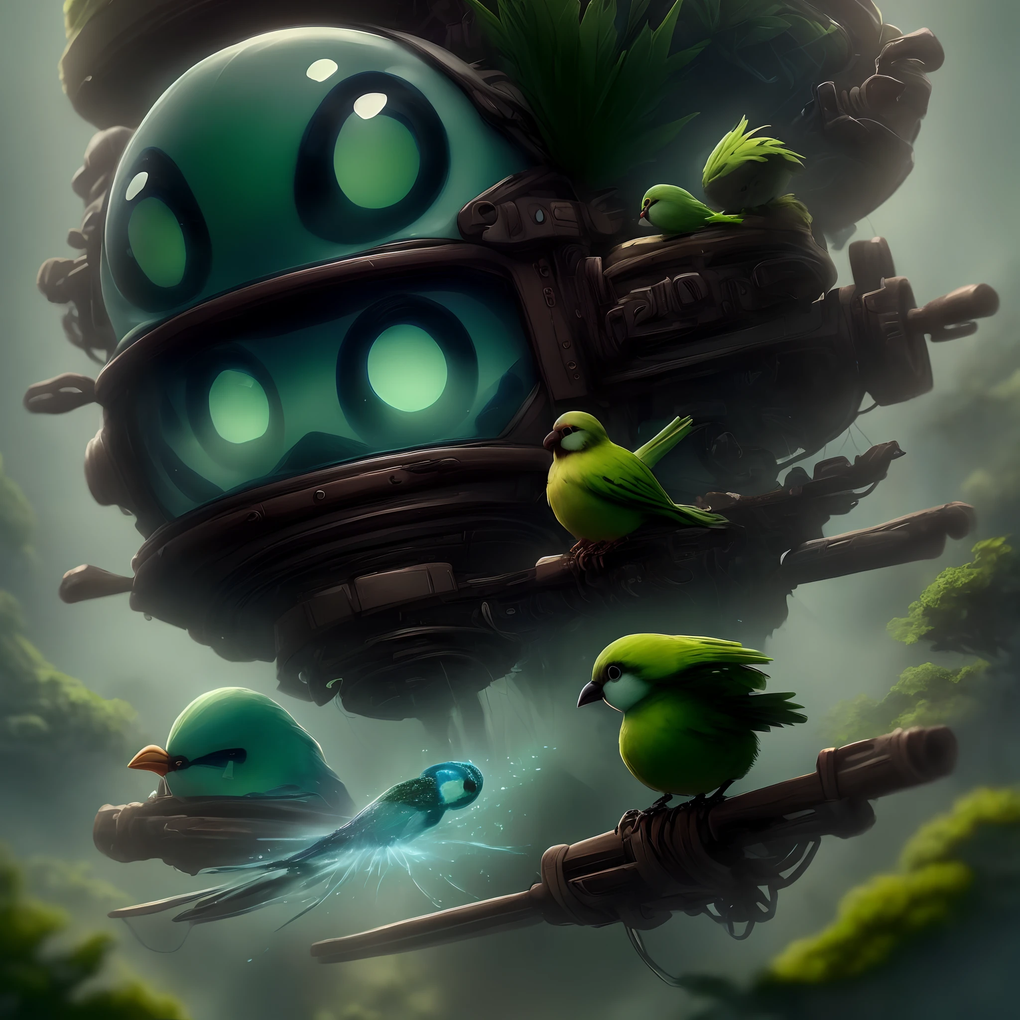 The little green bird connects data science experts with business professionals who want to learn about data, and each of them becomes special.、The feeling of unleashing creativity