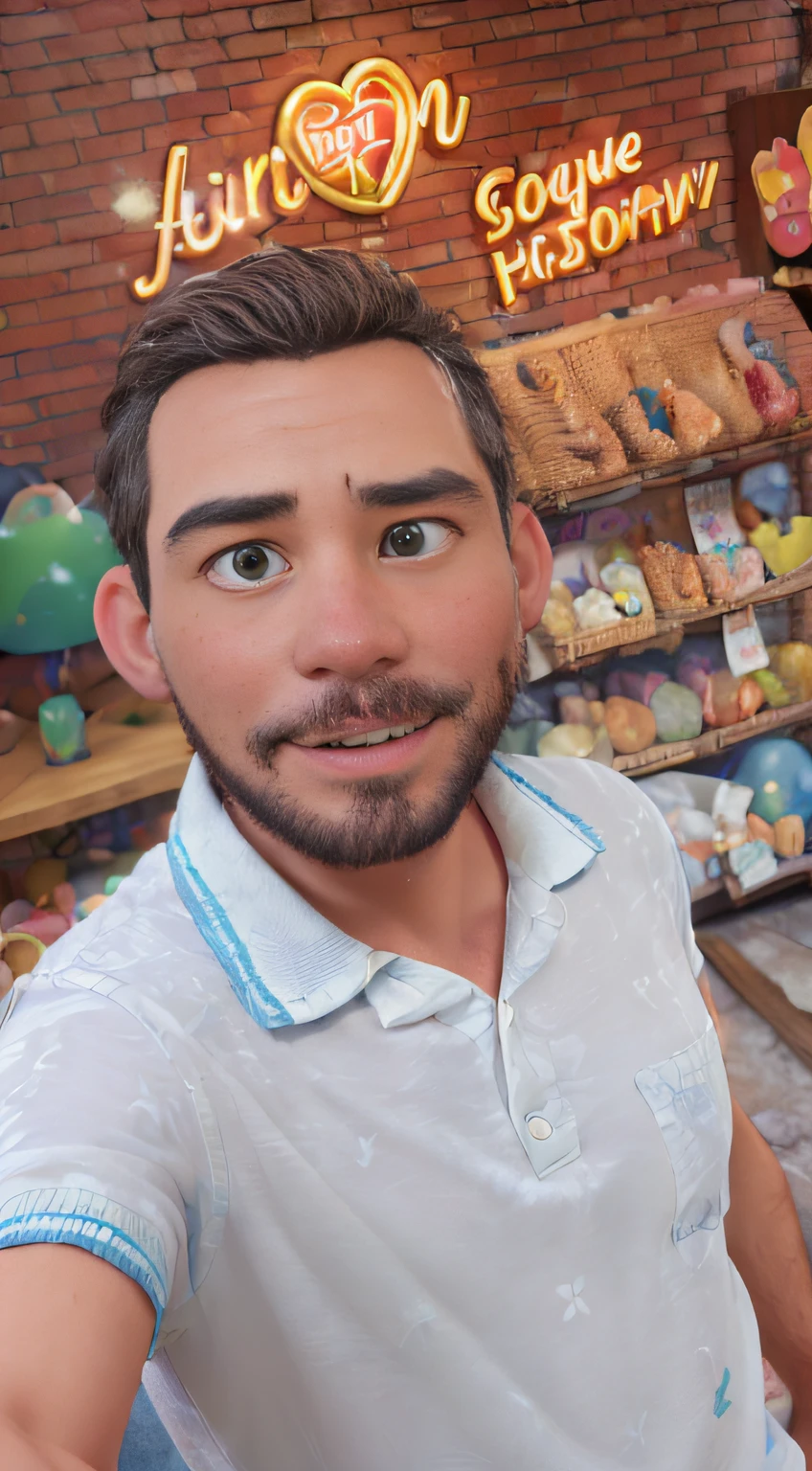 (best quality, highres, realistic:1.37), vibrant colorful poster, Disney / Pixar style art, detailed characters and background, dynamic poses, lively expressions, whimsical scenery, magical lighting, eye-catching composition, hand-drawn illustrations, professional artwork, rich textures, lively and playful color palette, character interaction, storytelling elements, charming and enchanting atmosphere