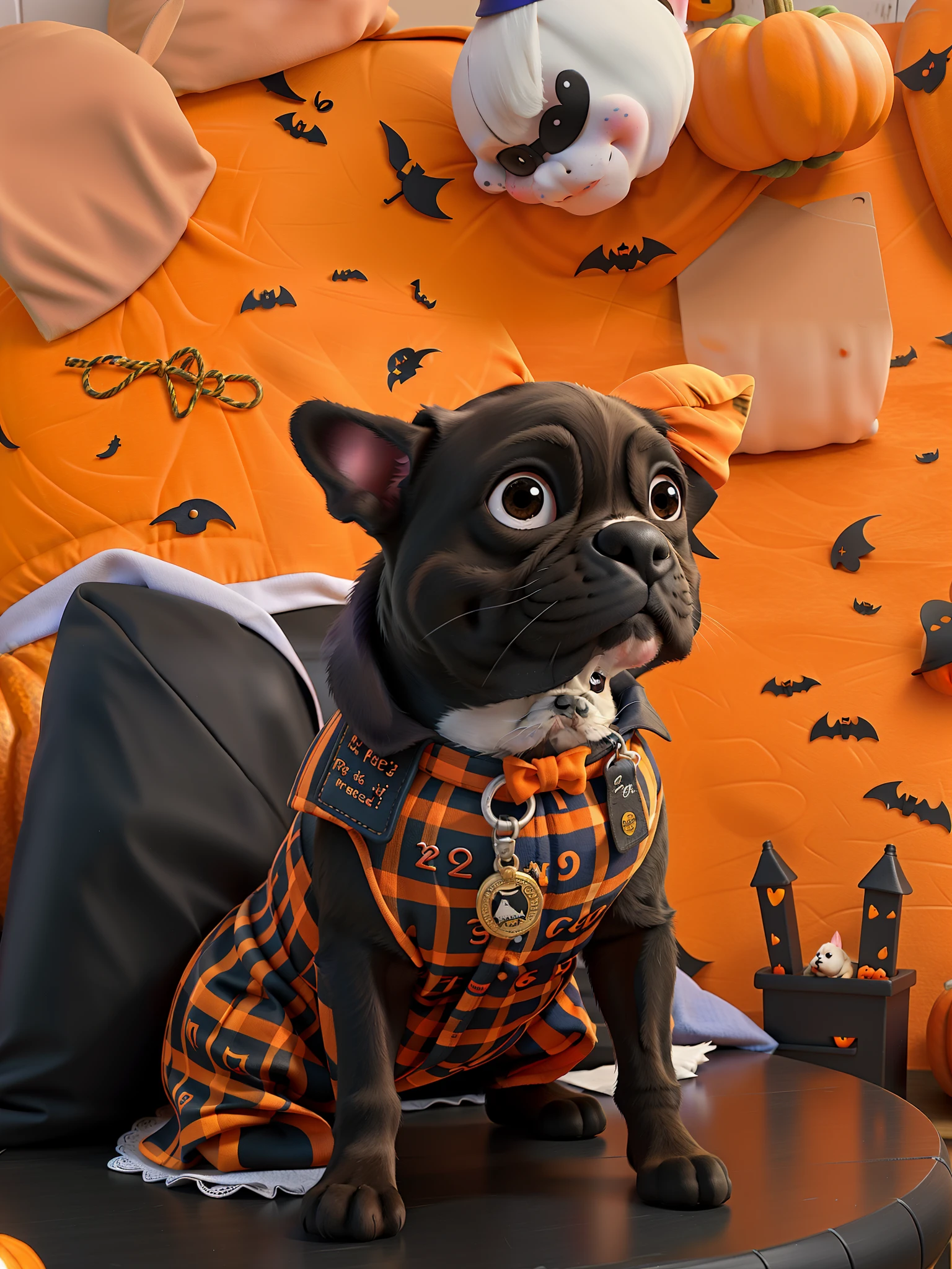 French bulldog, halloween.