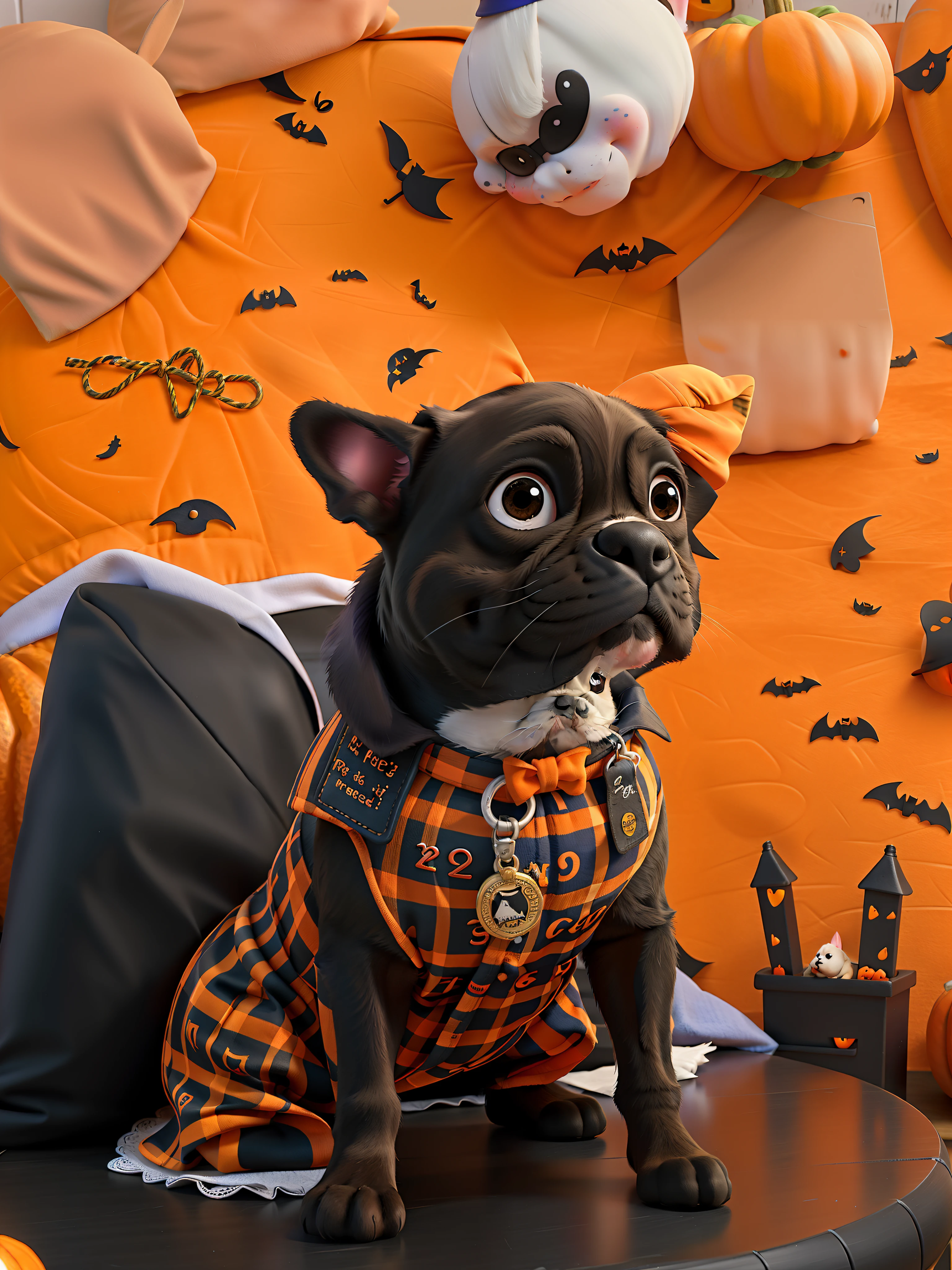 French bulldog, halloween.
