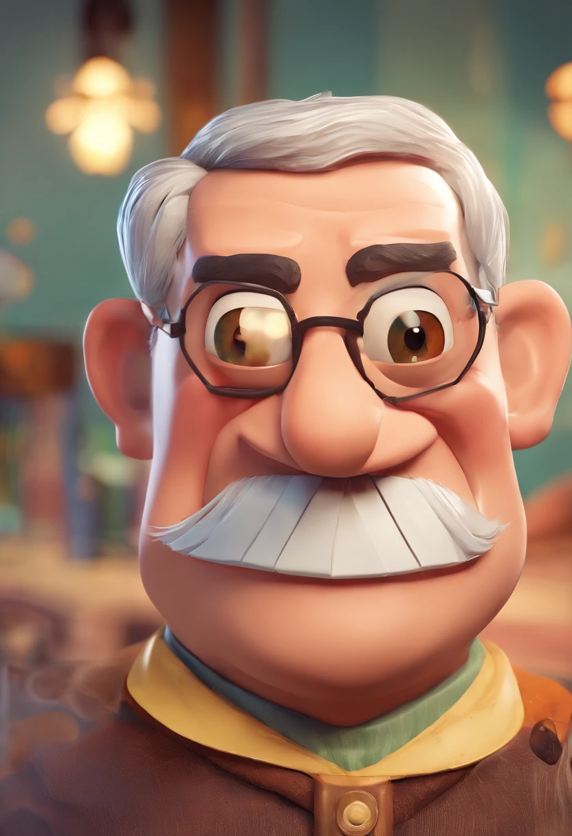 Smiling Man Illustration, sorriso insano, Homem de pele marrom com um sorriso gigante, happily smiling at the camera, sorriso atrevido, he's smiling, sorriso muito grande, Macho sorridente, foto de perfil headshot, rindo sorriso enorme, desenhando no estilo de Arte 3D, c4d, fundo de cor branco puro, estilo disney, estilo pixar render ilustracao Super Detalhe, 8k