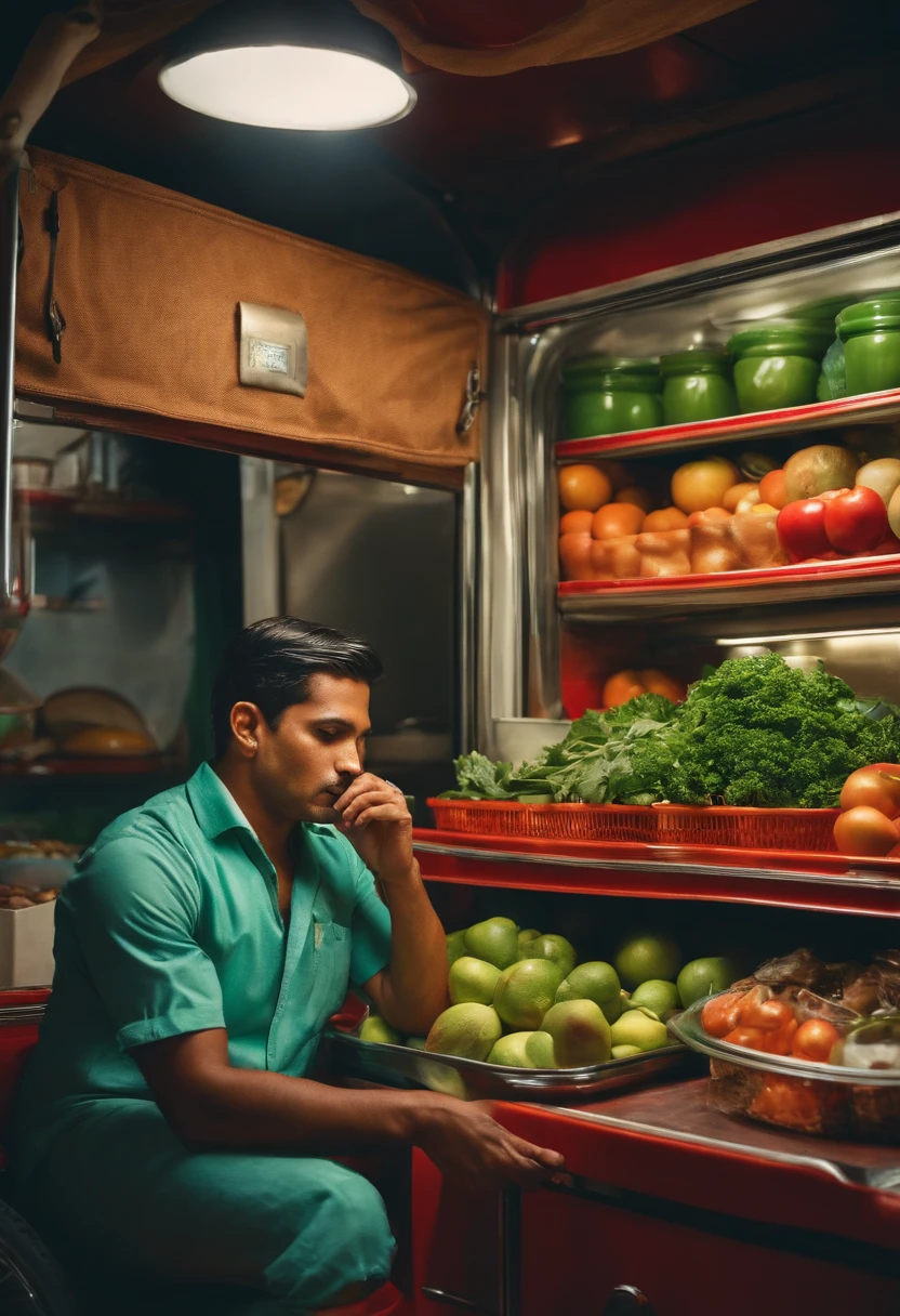 Vendedor ambulante de comida , 27 year old , onos verdes