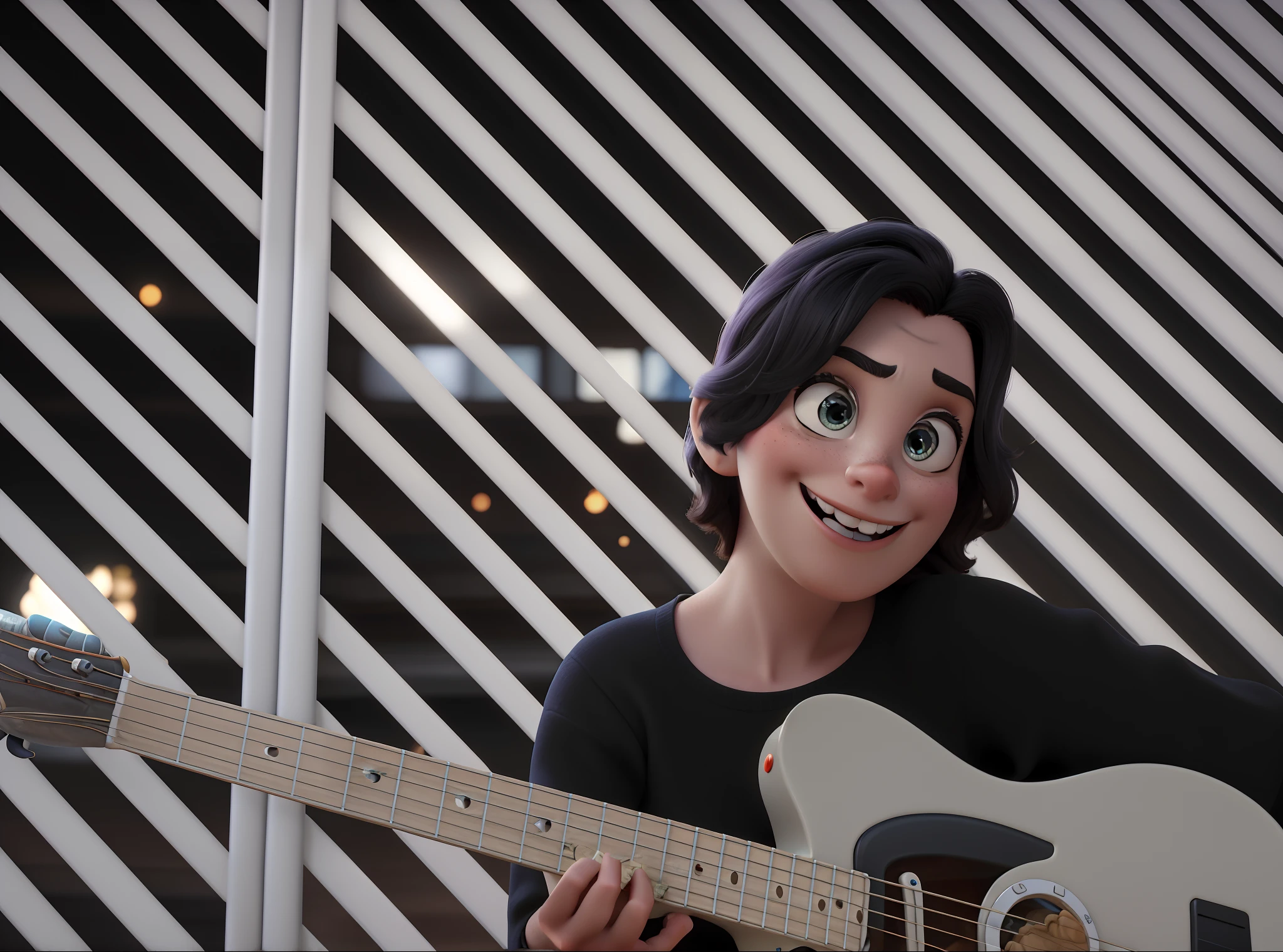 a Disney Pixar-style image or poster with vibrant colors, high resolution, spatial details