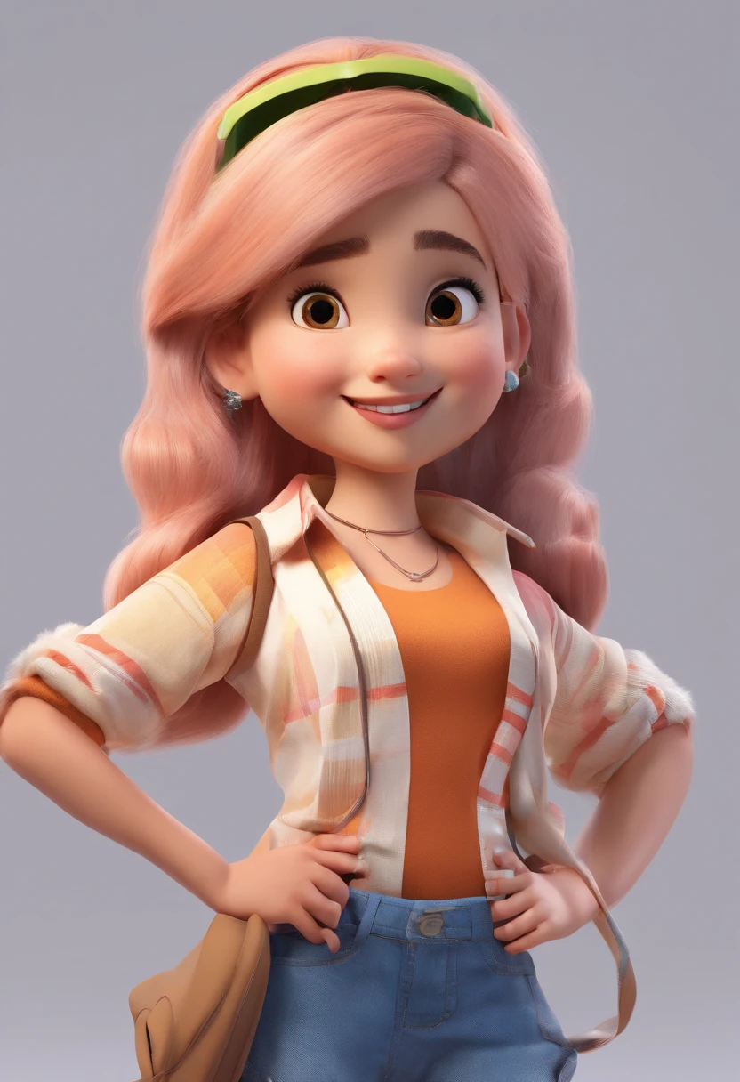 Estilo Pixar: Familia juntos, Um pai, A mother , one girls ana baby boy. A menino de 6 anos e outro de 2 meses . Pai um pouco careca, cabelo cor castanho escuro, wears black oval stem glasses., Little tapered rectangular face on the chin.