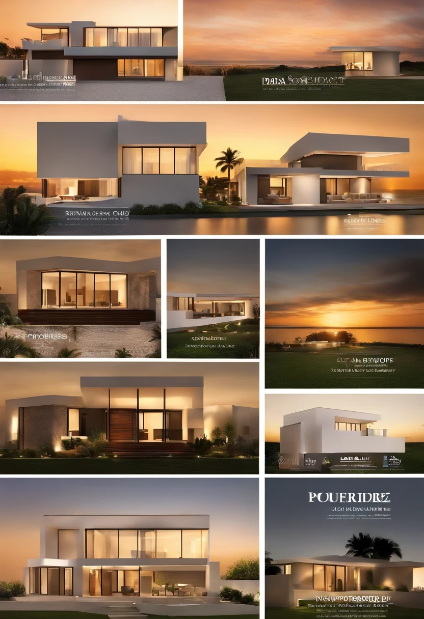 Por favor, create a promotional image for Porto Seguro's home insurance that conveys security, Protection and peace of mind. A imagem deve incluir uma casa moderna em um bairro residencial, cercada por um jardim bem cuidado. Certifique-se de destacar o logotipo da Porto Seguro Residencial de forma proeminente na imagem. Ademais, Include visuals that represent security, como uma cerca, uma fechadura ou um escudo. The image should convey a sense of confidence and comfort, e deve ser atraente para potenciais clientes em busca de seguro residencial