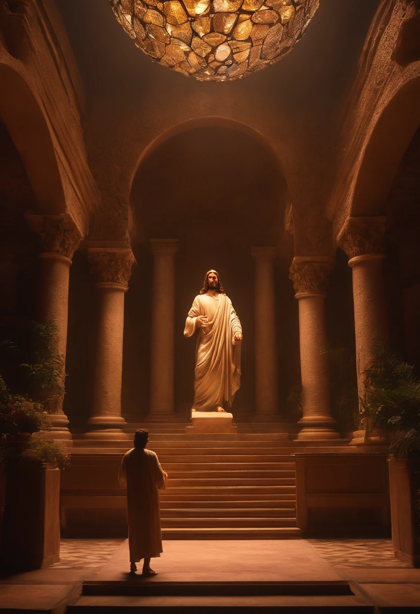 jesus cristo, paz interior, 8k, luz suave, cinemactic, alta qualidade