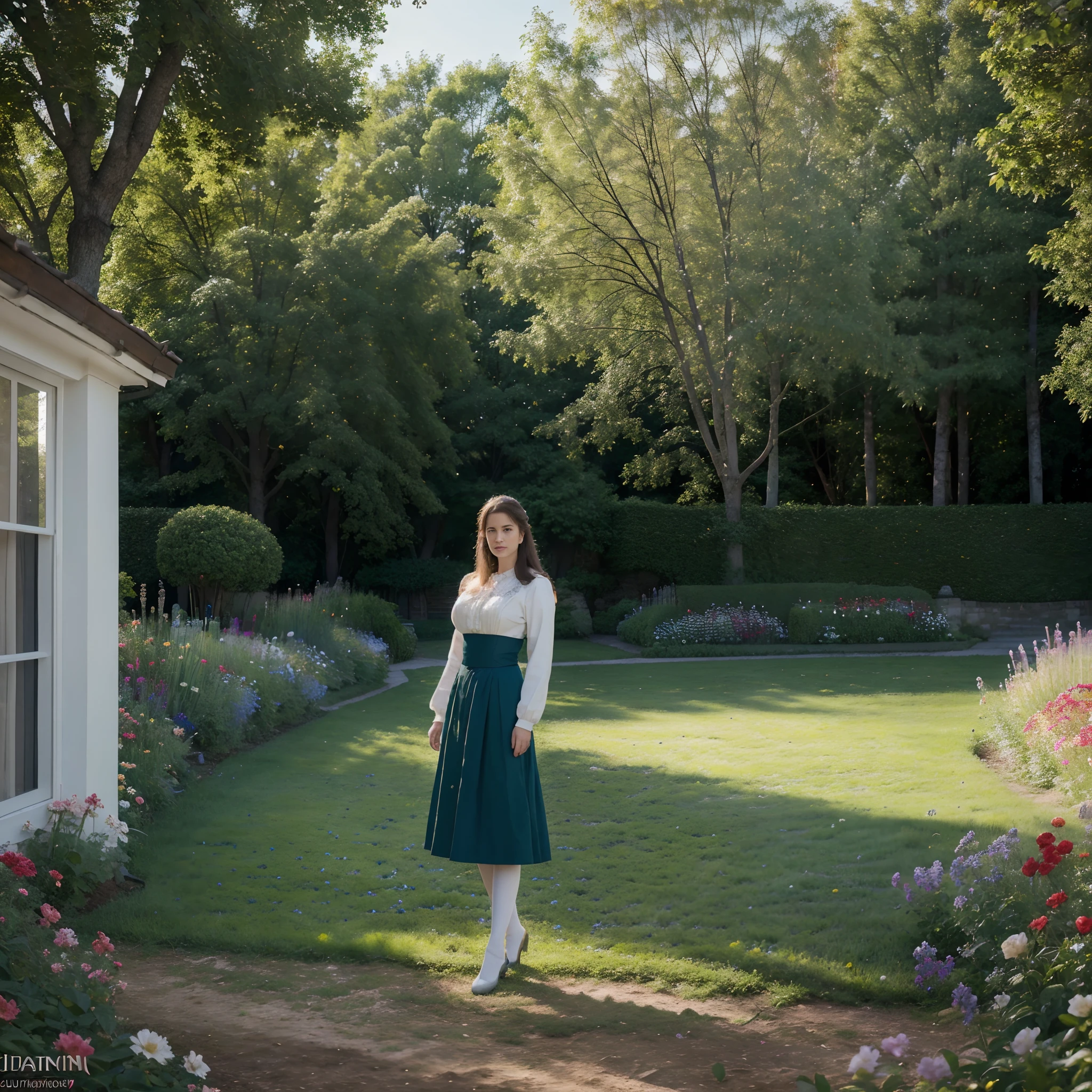 (best quality,4k,8k,highres,masterpiece:1.2),ultra-detailed,(realistic,photorealistic,photo-realistic:1.37),a girl in a garden,illustration,captivating colorful scene,colored petals dancing in the air,blossoming flowers,serene atmosphere,soft sunlight filtering through the trees,president Putin in Russia,expressive teary eyes,heartfelt emotion,traditional Russian clothing,standing tall and proud,Russian flag waving in the background,scenic landscape surrounding the garden,vibrant colors in every corner,impressive attention to detail,artistic brush strokes creating texture,harmonious composition,deep shadows and highlights,inspiring artwork that evokes empathy and emotion.
