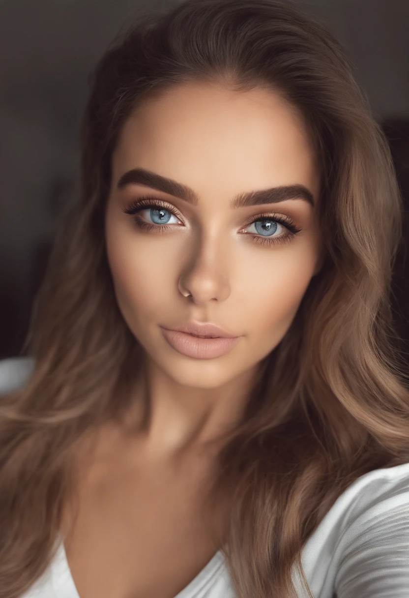 Mujer Arafed , Chica sexy con ojos marrones, Retrato Sophie Mudd, cabello rosado y ojos grandes, selfie de una mujer joven, Camera eyes, Violeta Myers, Sin maquillaje, Maquillaje natural, staring directly into camera, Cara con Artgram, Maquillaje sutil, Gran foto de cuerpo entero, in the room, escote, tetas, ASS, Sexoy, Sexo, perrito, Sexe position,