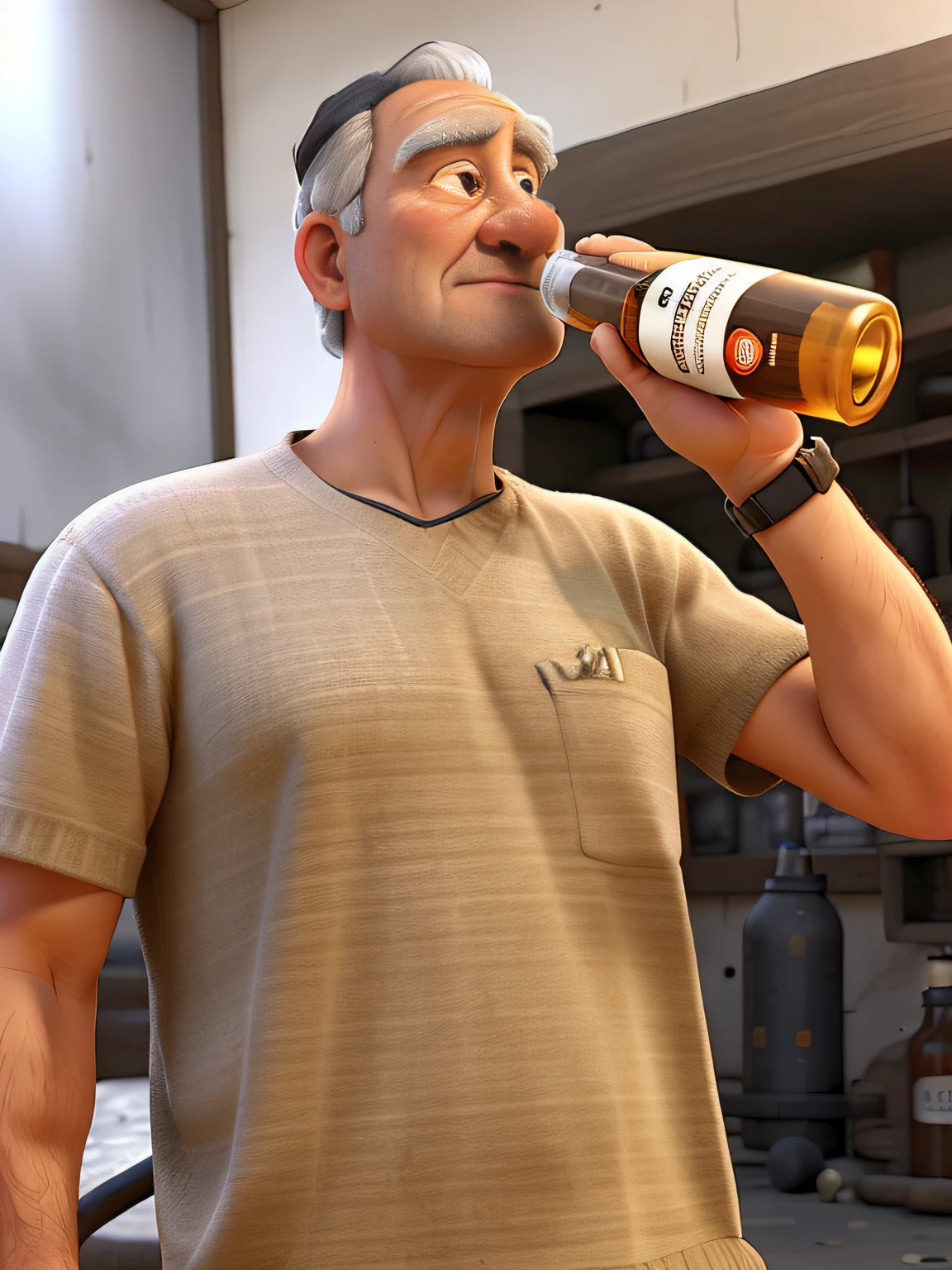Personagem gta tomando cerveja patanegra