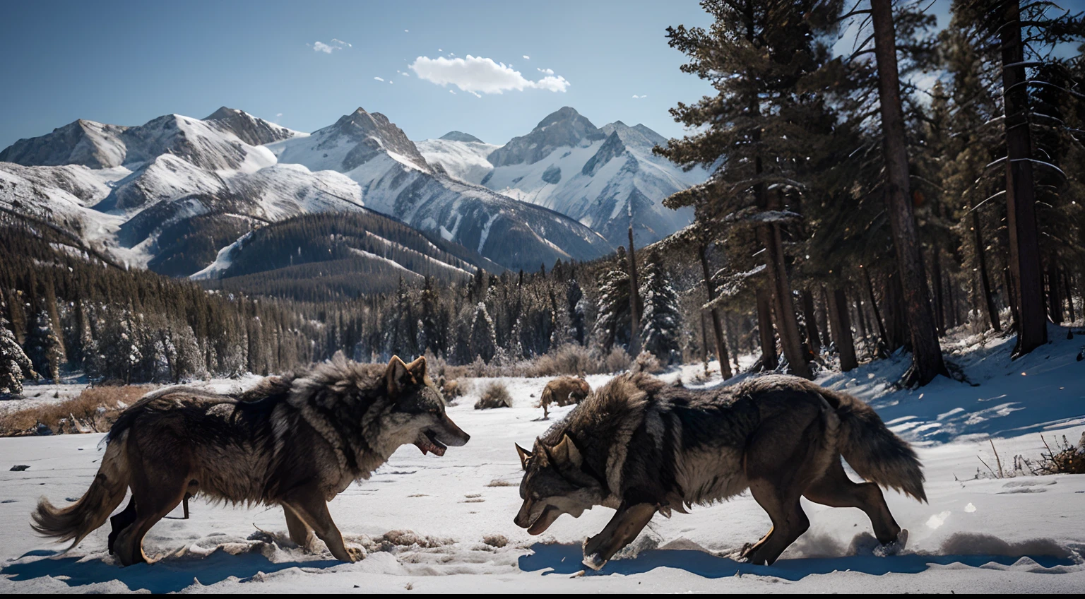In the heart of a vast, untamed wilderness, two rival wolf packs, the Silverclaws and the Shadowfangs, had long been locked in a fierce battle for territory.