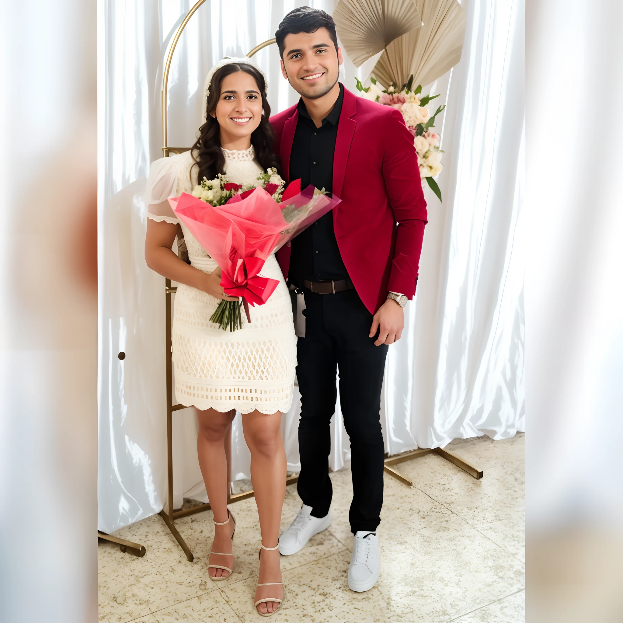 there is a man and woman standing next to each other, Lovely couple, Directed by: Judith Gutierrez, por Dan Content, Directed by: Olivia Peguero, Directed by: Robbie Trevino, Directed by: Rhea Carmi, by John Luke, 1614572159, Casal feliz, Directed by: Luis Miranda, Directed by: Nandor Soldier, Directed by: Ivan Ranger