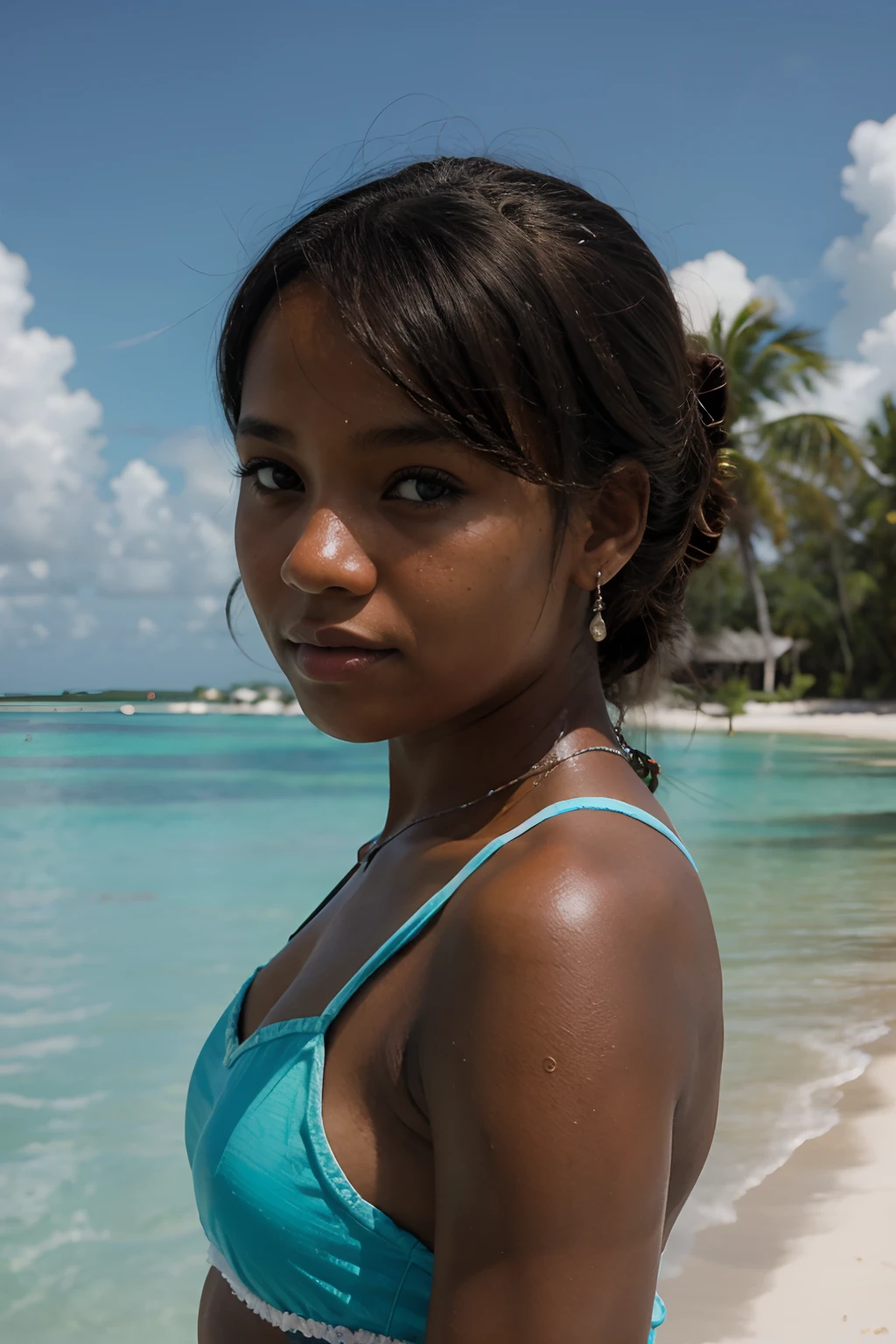 a girl from (Bahamas), portrait