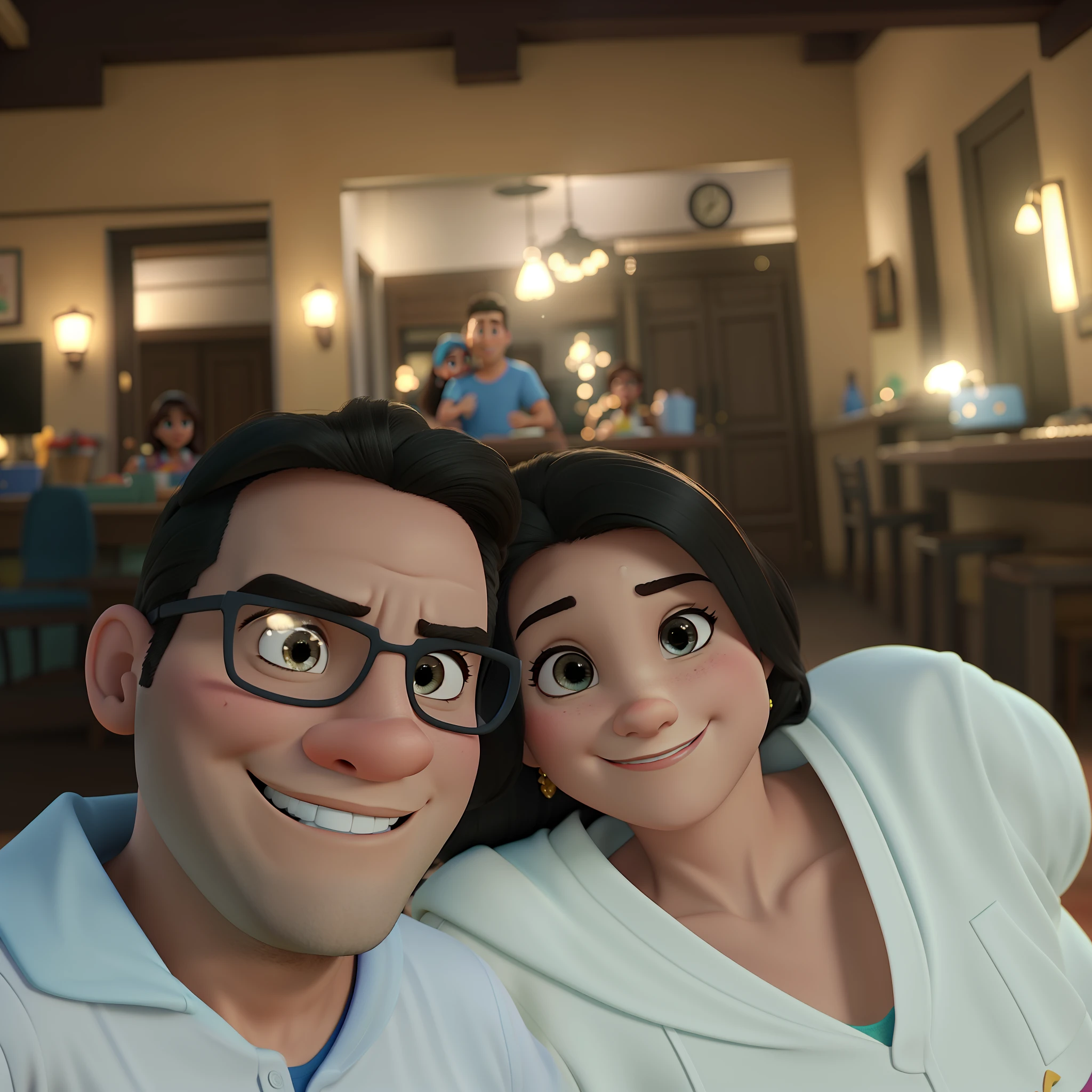 Casal estilo Disney pixar, alta qualidade, melhor qualidade