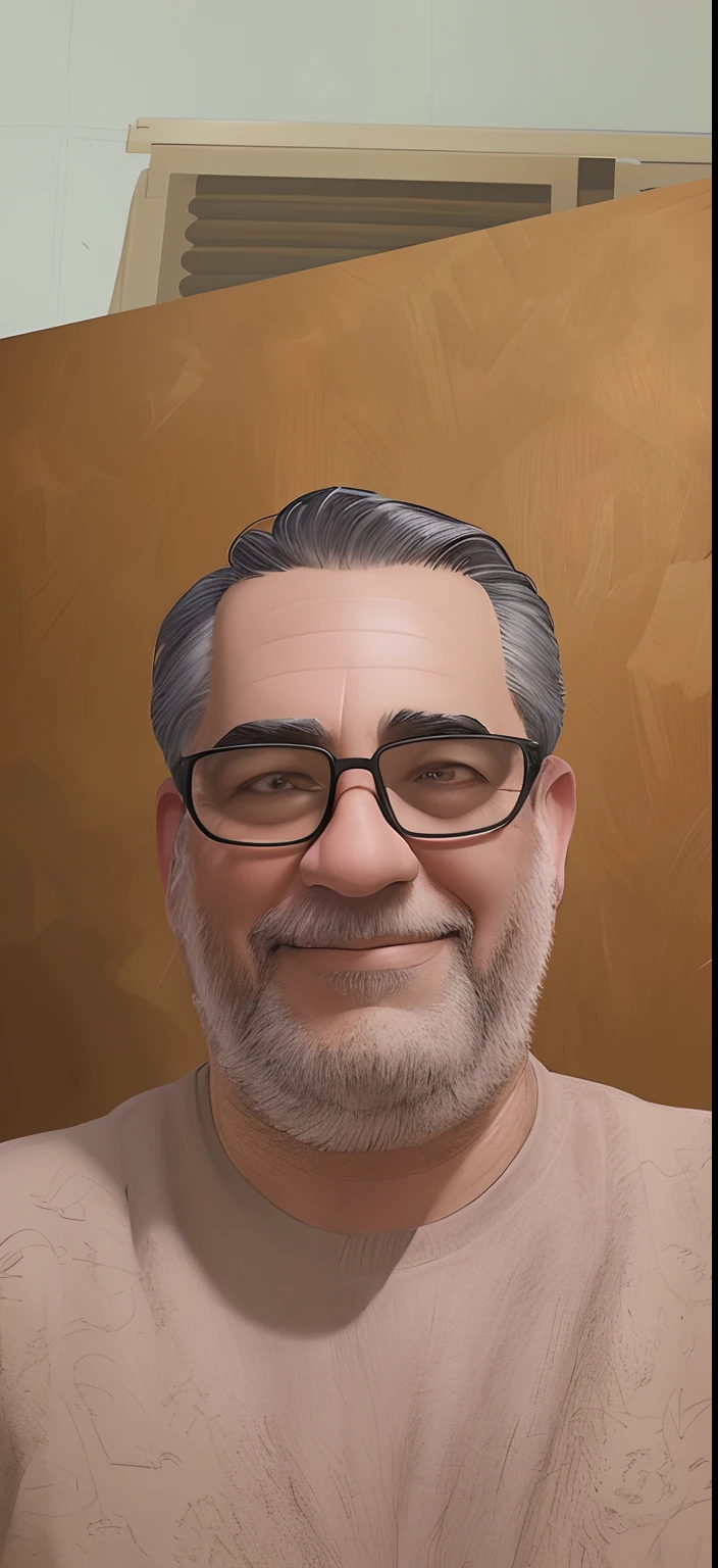 Cartoon of a man with short, gray hair on the sides and an aviator-style pair of glasses, in illustration style digital, digital illustration portrait, retrato colorido detalhado, Art not in the style of Terry Moore, Retrato digital, pintura digital dos desenhos animados, wikihow illustration, detailed illustration portrait, digital illustration -, matte digital illustration, retrato dos desenhos animados, color digital illustration, Retrato estilizado, Retrato de Arte Digital,(melhor qualidade),(alta qualidade)fundo luminoso