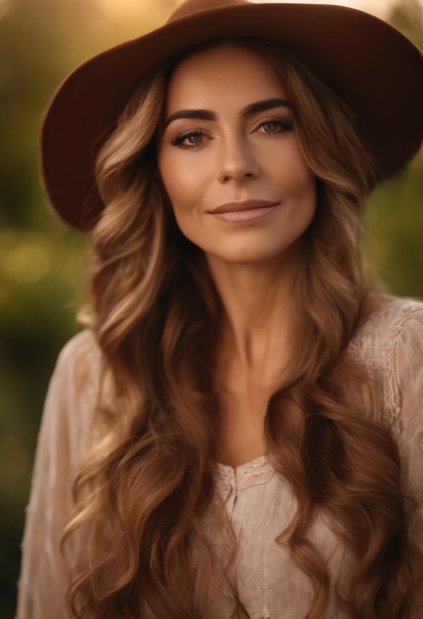 Aesthetic woman: Marcia, aproximadamente 41 anos de idade, cabelo longo estilo Disney, olhos castanhos e sorrisos. garota: longos cabelos pretos e olhos azuis. scenecy: Miguel and Giovana are in a cozy little house in the valley, ao fundo um dia ensolarado, Destacando o Sol.