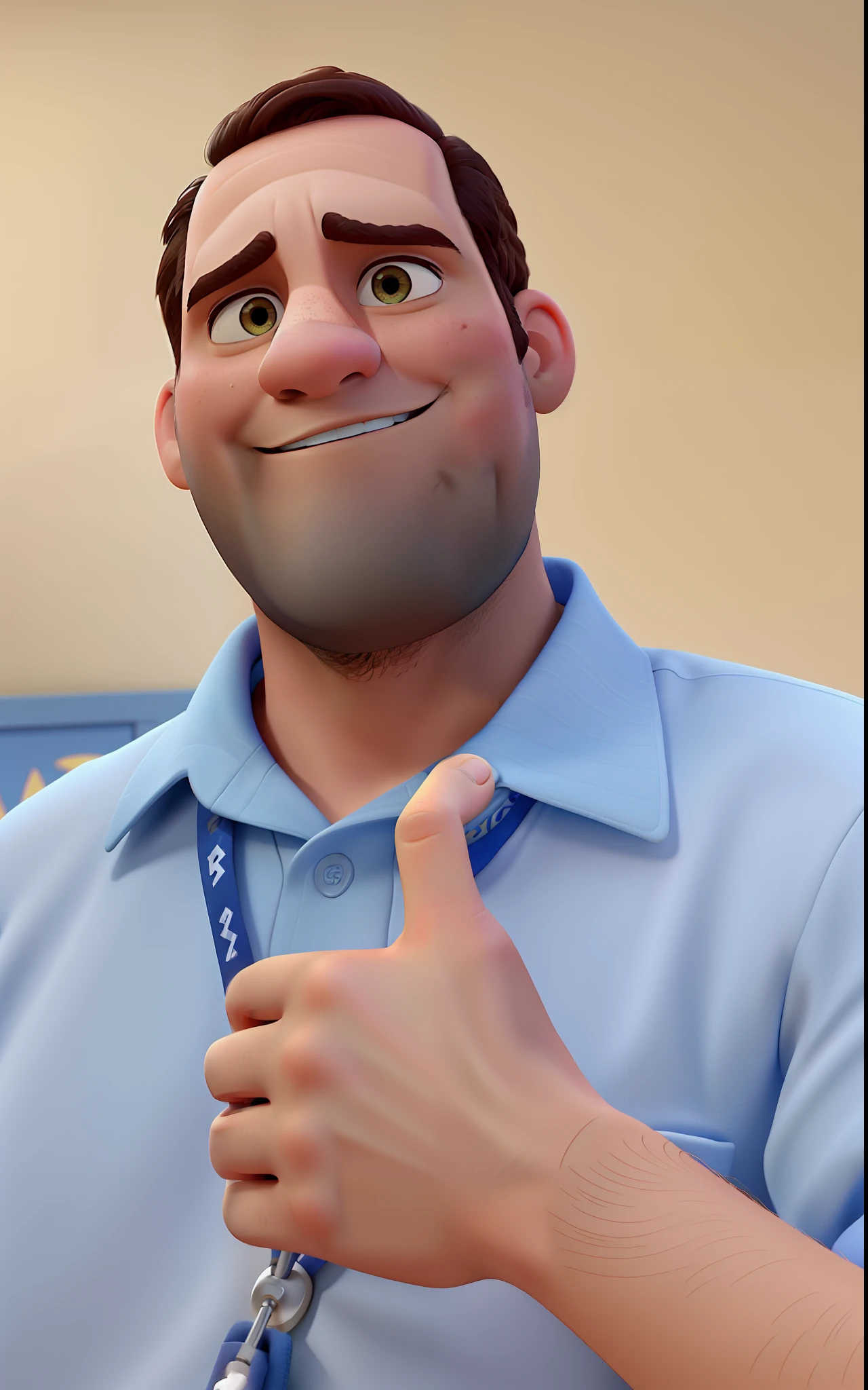 Poster no estilo disney pixar, um homem moreno claro estilo disney pixar, alta qualidade, melhor qualidade