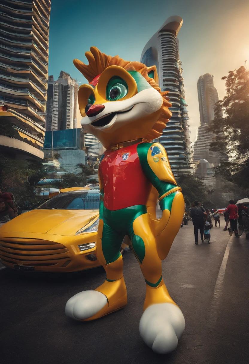 mascot of São Paulo, futurista