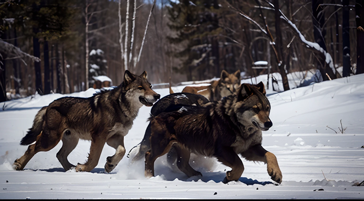 Food was often scarce, and tensions ran high. It wasn't just territory the wolves were fighting for; it was their very survival.