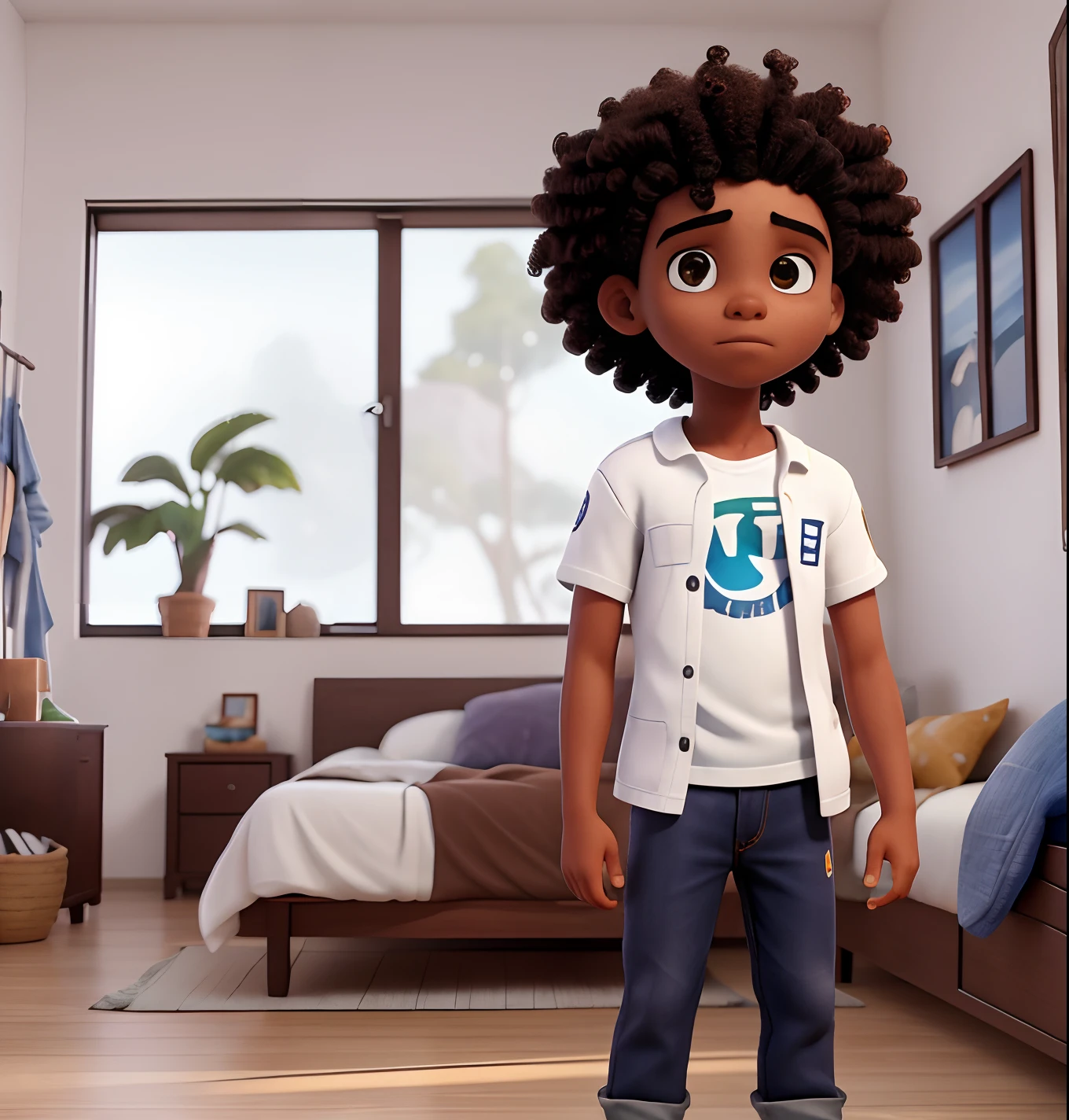 um menino, 3rd year.o menino, afro-americano, Vista frontal sentado na cama, Looking at camera, cabelos pretos, Foto RAW,((Camisa Preta:1.2)), ((retrato)),Afro-descendente, Use uma boina, cabelo estilo militar, Slim and slightly athletic body, Wear basic clothes, Homem de 18 anos, olhos castanhos, olhos perfeitos, ((fundo branco:1.2)), studio lighting, alta qualidade, filmic grain, Fujifilm XT3, Centralizado