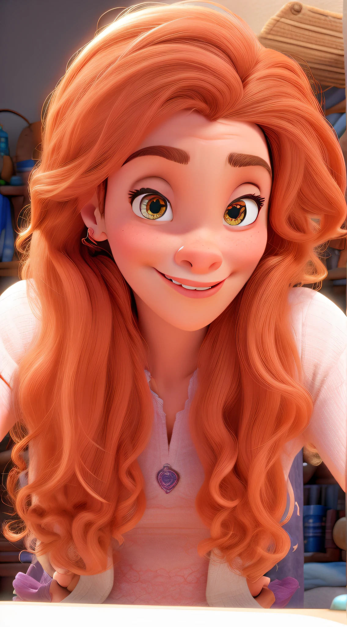 Uma mulher estilo disney pixar, alta qualidade, melhor qualidade