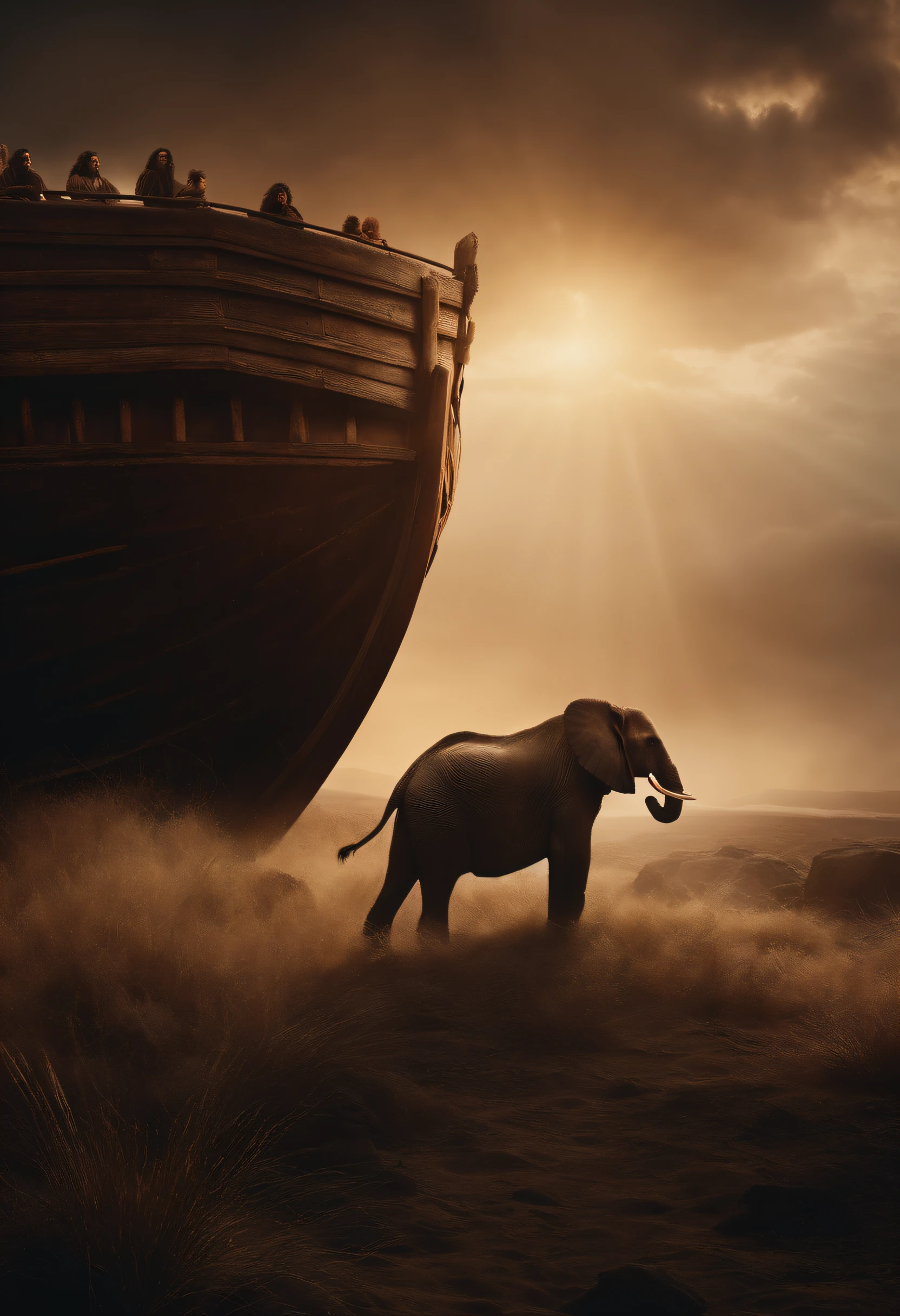 Images of animals, such as Noah and the ark or the four animals of the Apocalypse