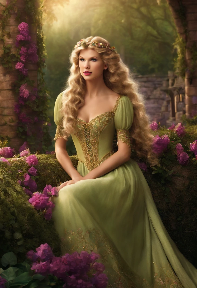 Taylor Swift as Rapunzel from the film Tangled