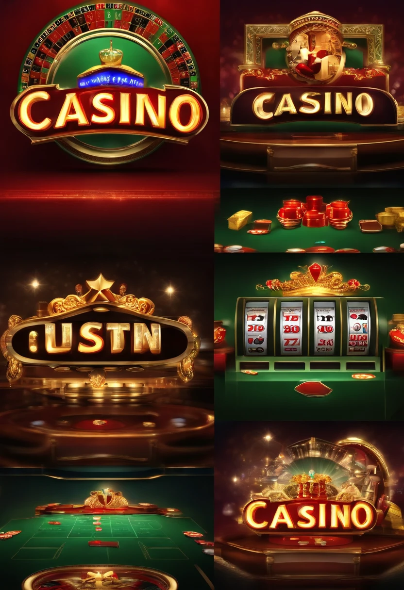 Logo for the casino site in excellent quality, spectacular designer, well detailed, modern excellent quality, Full HD 9k and natural lighting