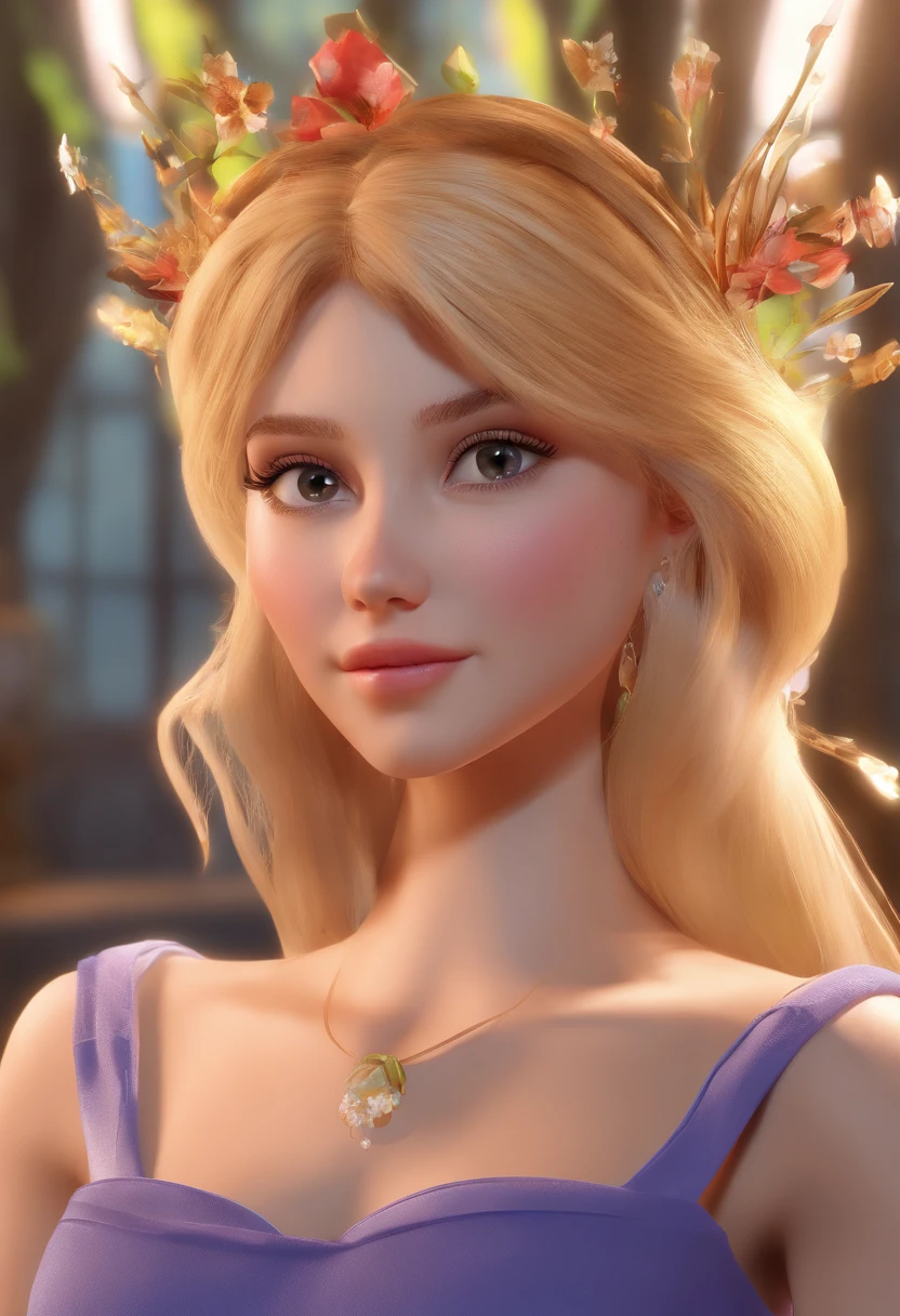 best quality, master part, fotorrealista, extremamente detalhado CG unidade 8k papel de parede, Chibi,1girl, Elsa,sozinho, cheio_corpo, sorrir, Olhando_em_visualizador, ao ar livre,