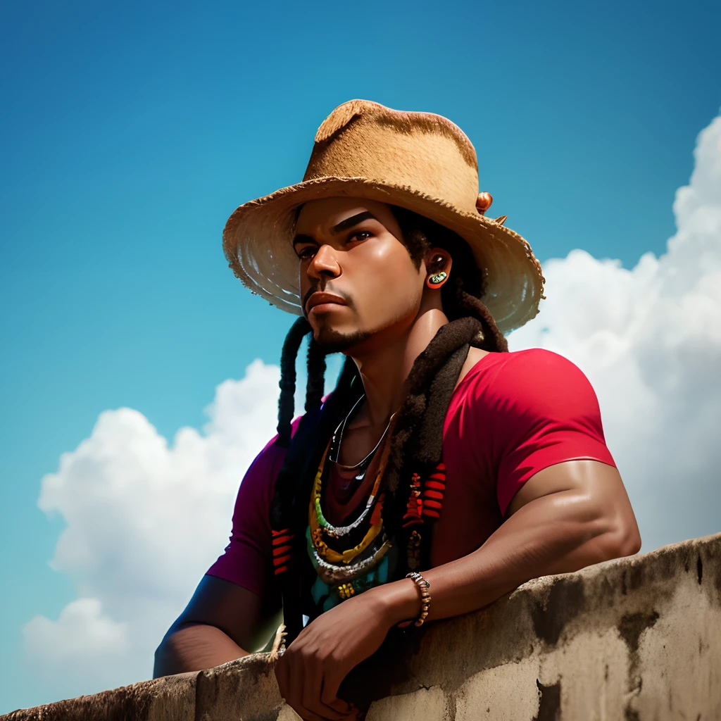 Imagens do artista Carlinhos Brown