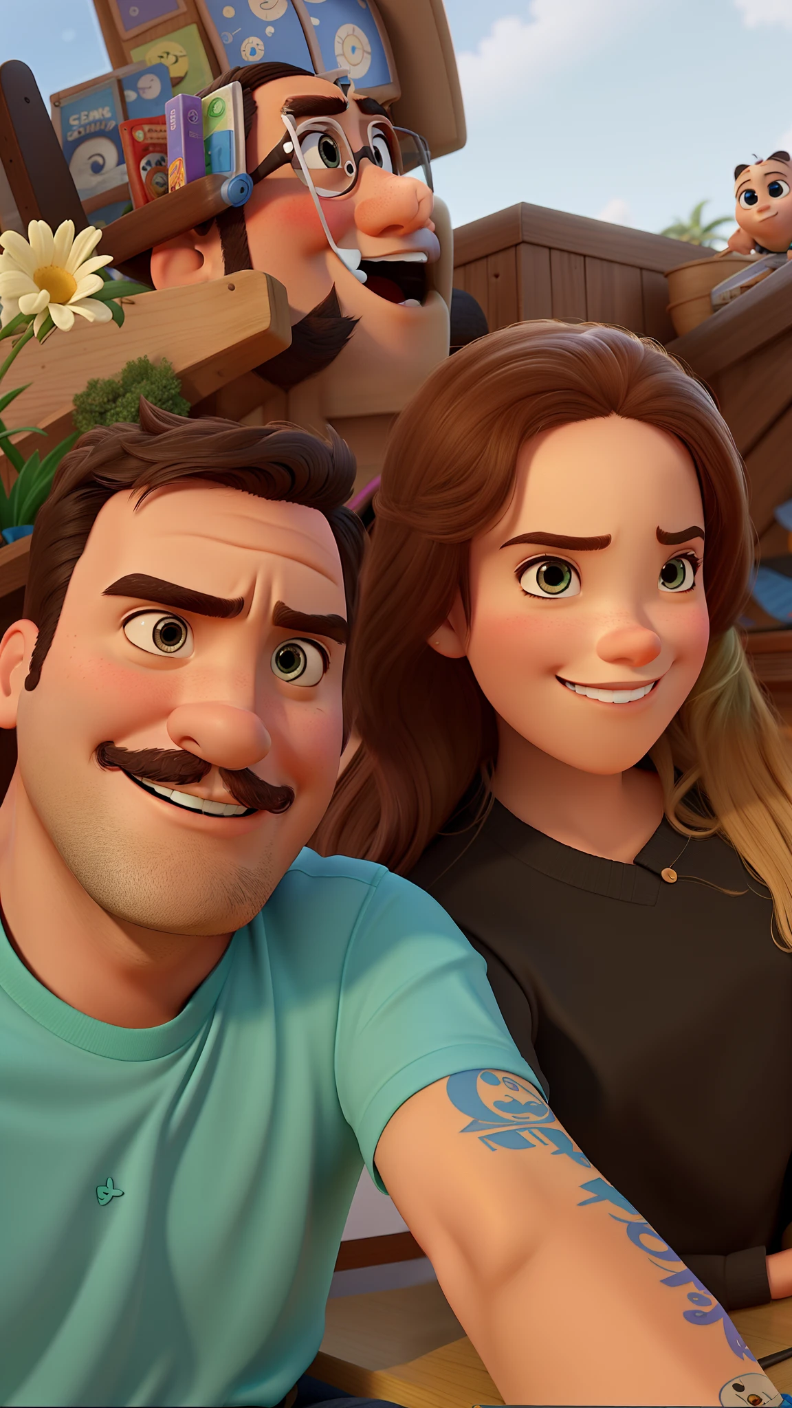 Estilo Pixar, alta qualidade