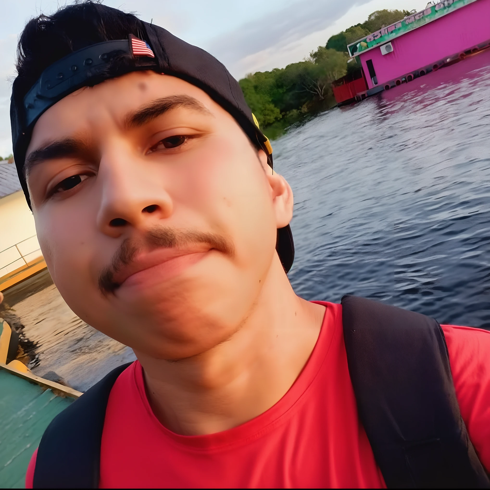 Man with red shirt and black hat, taken in the early 2020s, 2 3 anos, 2 7 anos, 2 2 anos, foto de perfil headshot, em torno de 1 9 anos, 2 8 anos, Fotografia tirada em 2 0 2 0, 2 4 anos, foto de perfil 1024px
