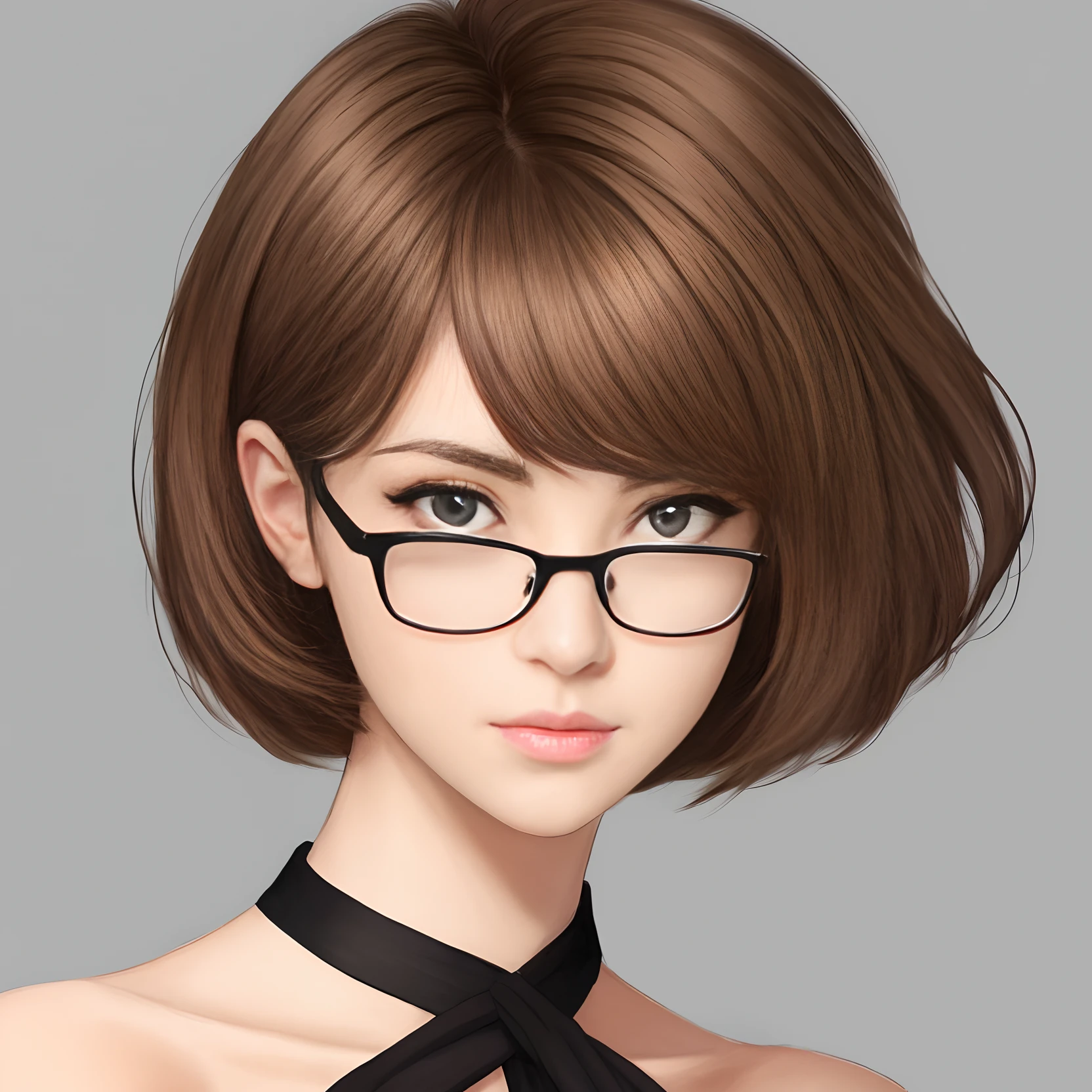 Claro! Here is a description of a drawing of a brunette woman in glasses with black eyes and short hair in pixel style:

- The design will be in pixel art style, with simple, square strokes.
- The woman will have brown skin, com tons de marrom.
- She will wear round glasses, with the black frame.
- Your eyes will be black, com pequenos pixels representando as pupilas.
- Hair will be short, com um corte moderno e despojado.
- Hair will have dark brown tones, com alguns destaques mais claros.
- She will have a serene and confident expression on her face.
- The drawing will be in a frontal perspective, mostrando o rosto e parte dos ombros da mulher.

I hope you like the description! Infelizmente, como sou um modelo de linguagem de texto, I can't create images directly. No entanto, You can use this description to create the drawing in an image-editing program or ask an artist to draw it for you.