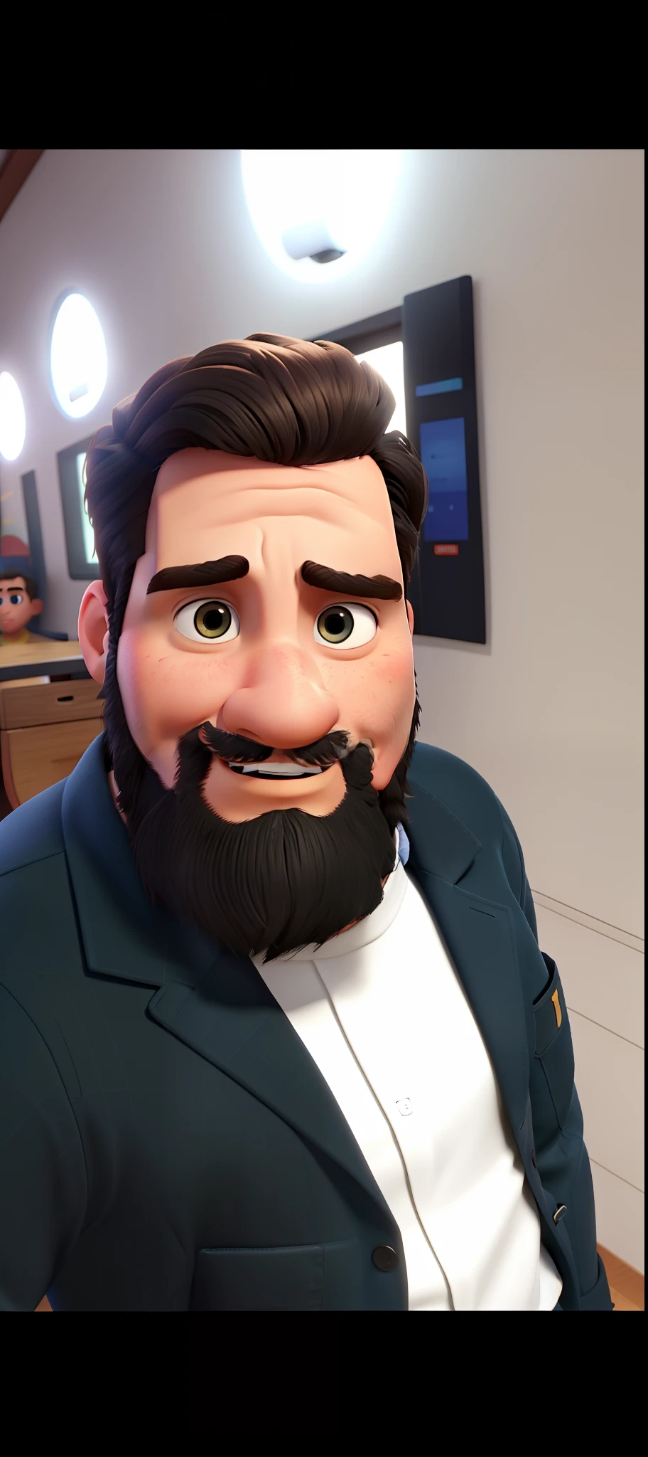 Um homem estilo disney pixar, alta qualidade, melhor qualidade