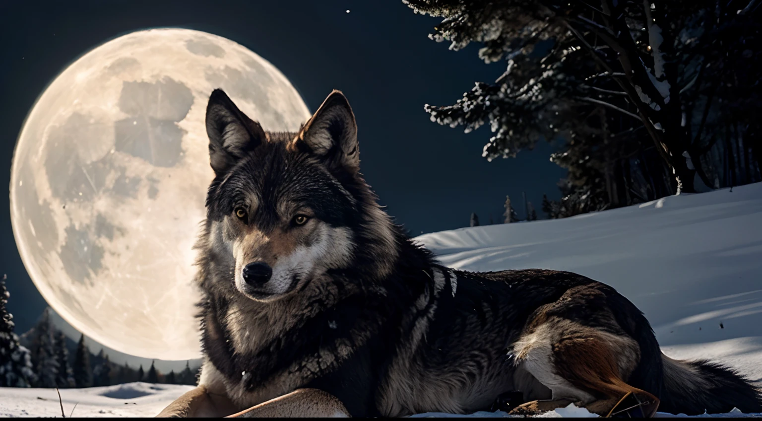 wolf Luna, in a selfless act, decided to seek a truce.