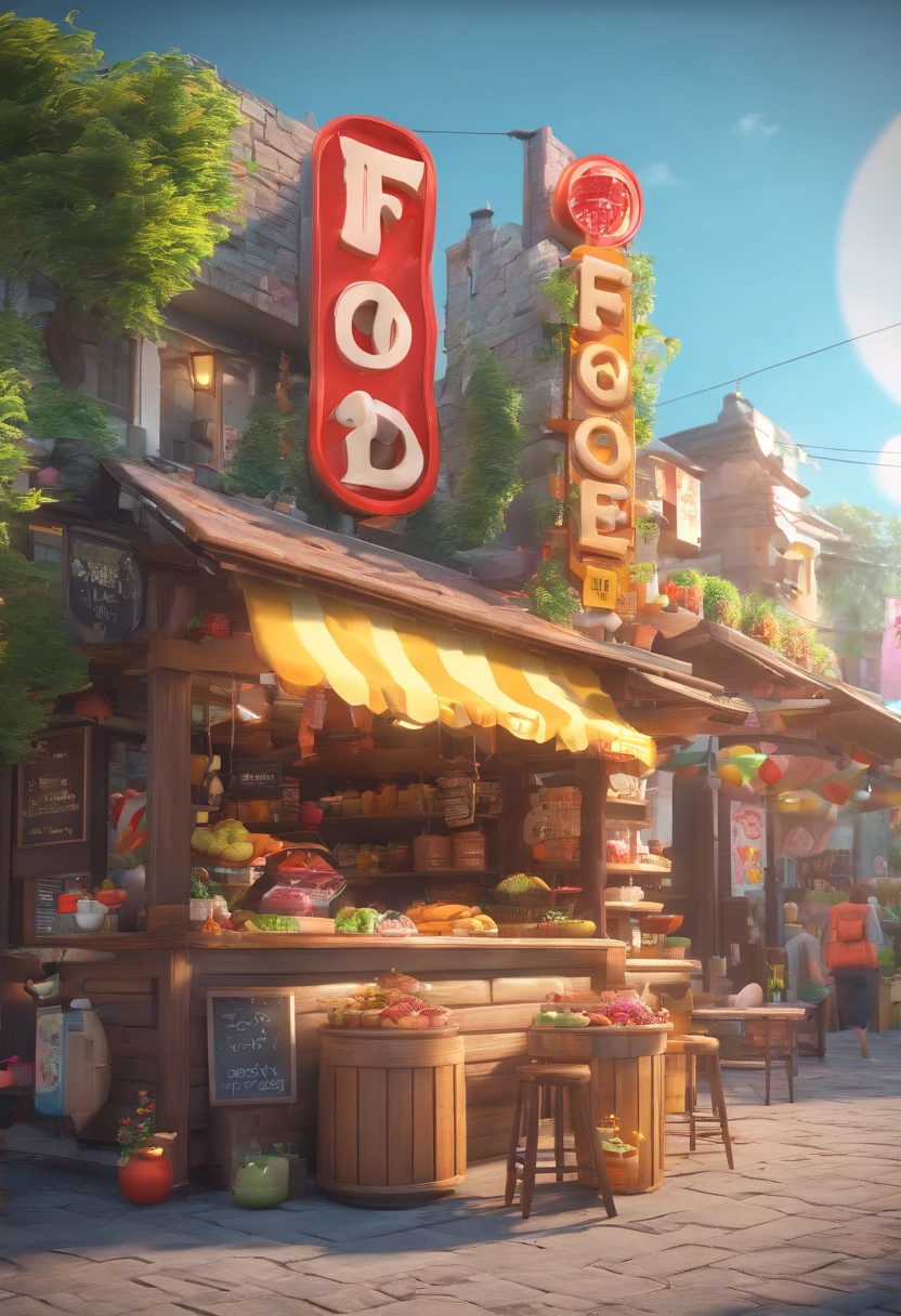 Generate cute text "Food Street"