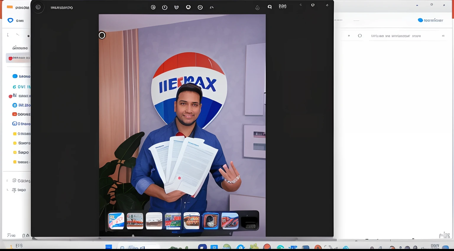 Imagem de um homem segurando um papel com um sinal da Pepsi, imagem empilhada, Tiro no iPhone 1 3 Pro Max, hyper realistic content, editado no photoshop, imagens no site de vendas, Watermarked, imagens fotorrealistas, removed watermarks, Getty Images Proshot, foto modo retrato, real estate photography, tirado no iphone 1 3 pro