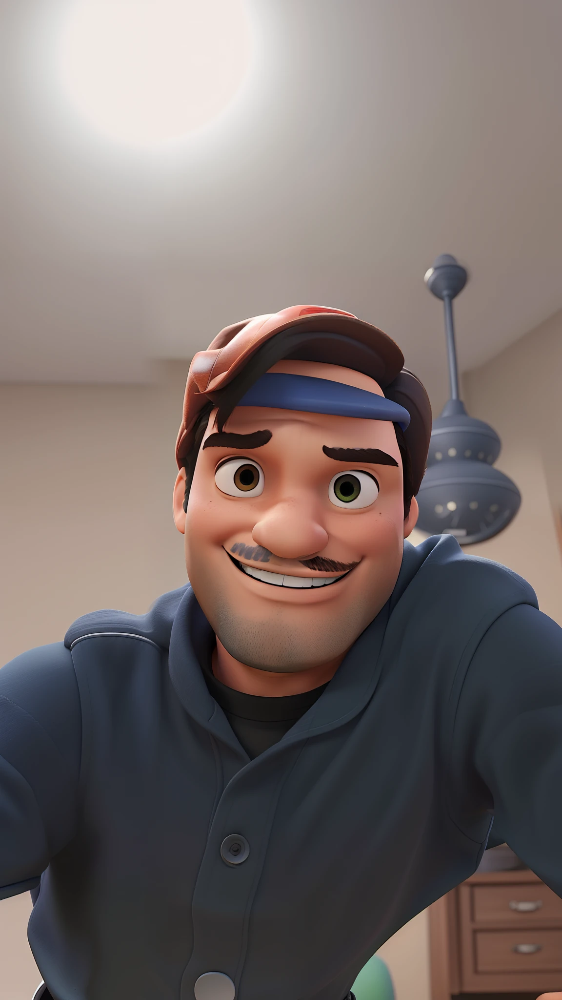 Um homem estilo disney pixar 3d, alta qualidade