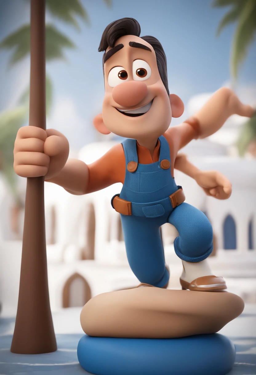 personagem dos desenhos animados de um homem com e um terno azul, alto Magro, White Skin Color Animation Character, Caractere estilizado, animation style rendering, 3D estilizado, Arnold Maya render, 3 d render stylized, toon render keyshot, Personagem 3D, Personagem 3D, 3d rendering stylized, 3 d character render, personagem de desenho animado, Personagem de close up, Pose de personagem,  (Estilo Pixar) (master part:1.2) (Bokeh) (best quality) (pele detalhada) (textura detalhada) (8k) (argila) (Cinematic lighting) (foco nítido