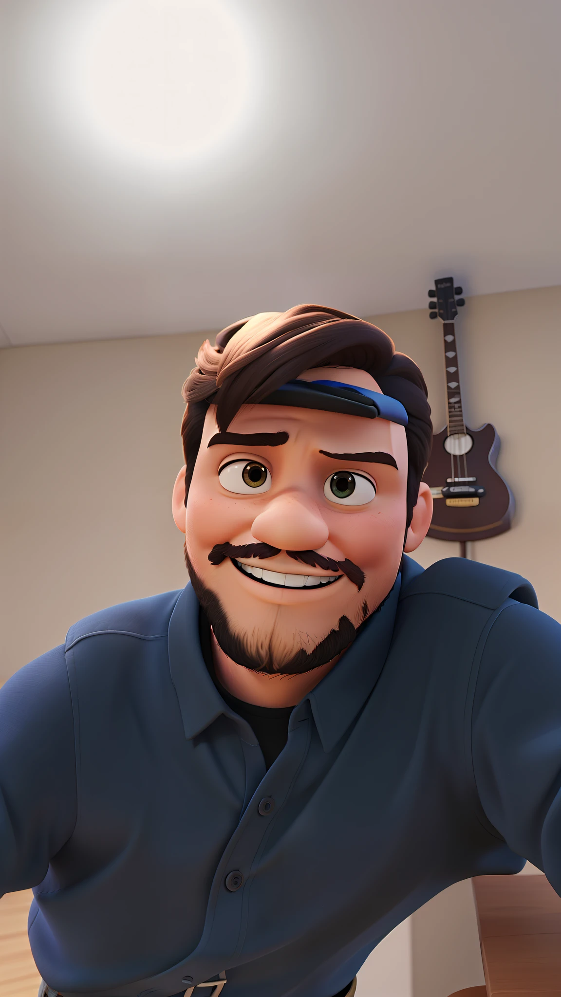 Um homem estilo disney pixar 3d, alta qualidade