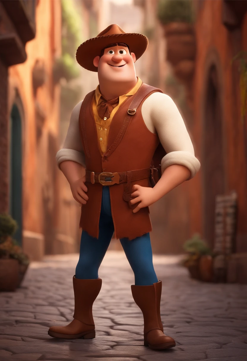 Homem branco estilo pixar alta qualidade melhor qualidade