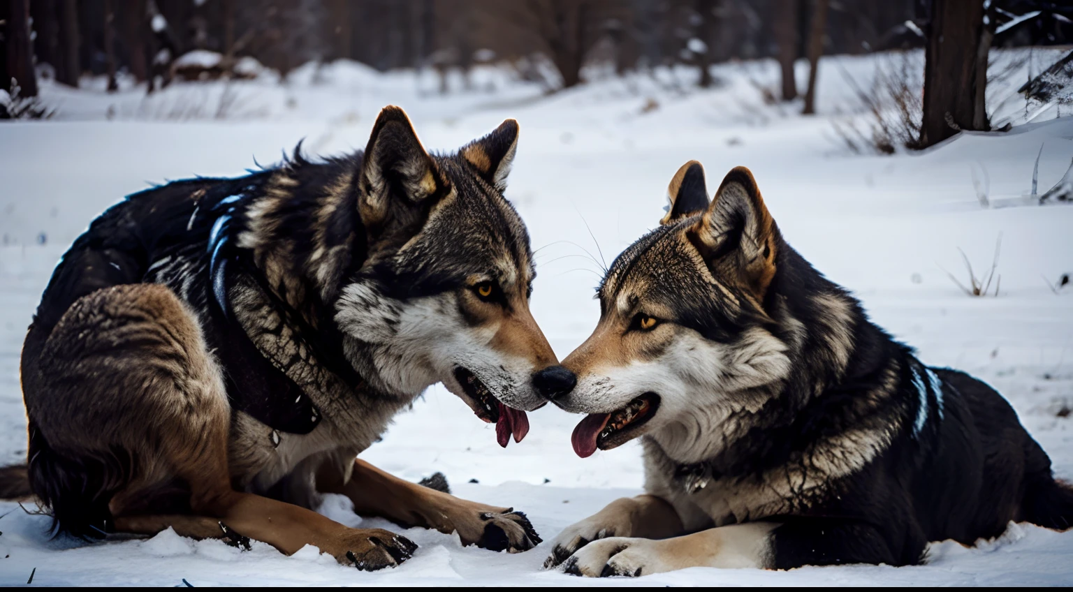 After a long and tense discussion, wolves agreed to a truce and a pact of coexistence.