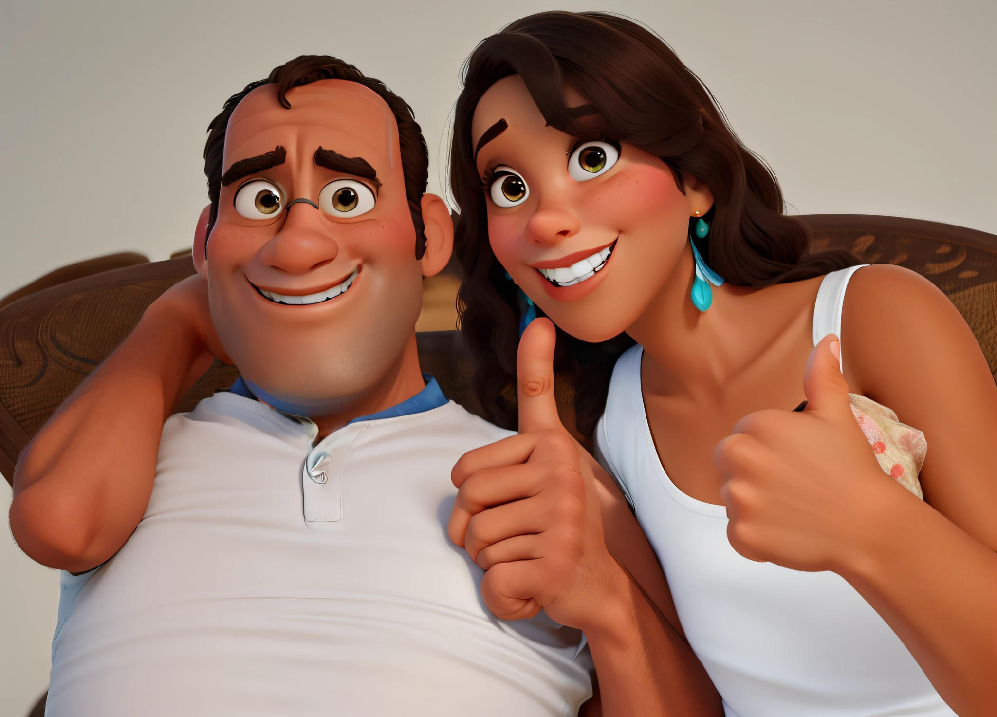 Obra-prima, estilo disney pixar, homem e mulher, alta quaalidade, melhor qualidade